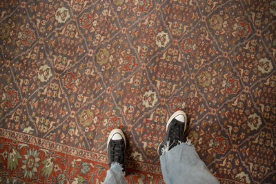 10.5x13.5 Vintage Distressed Mahal Carpet by Old New House® - product image 2 for Resin Society