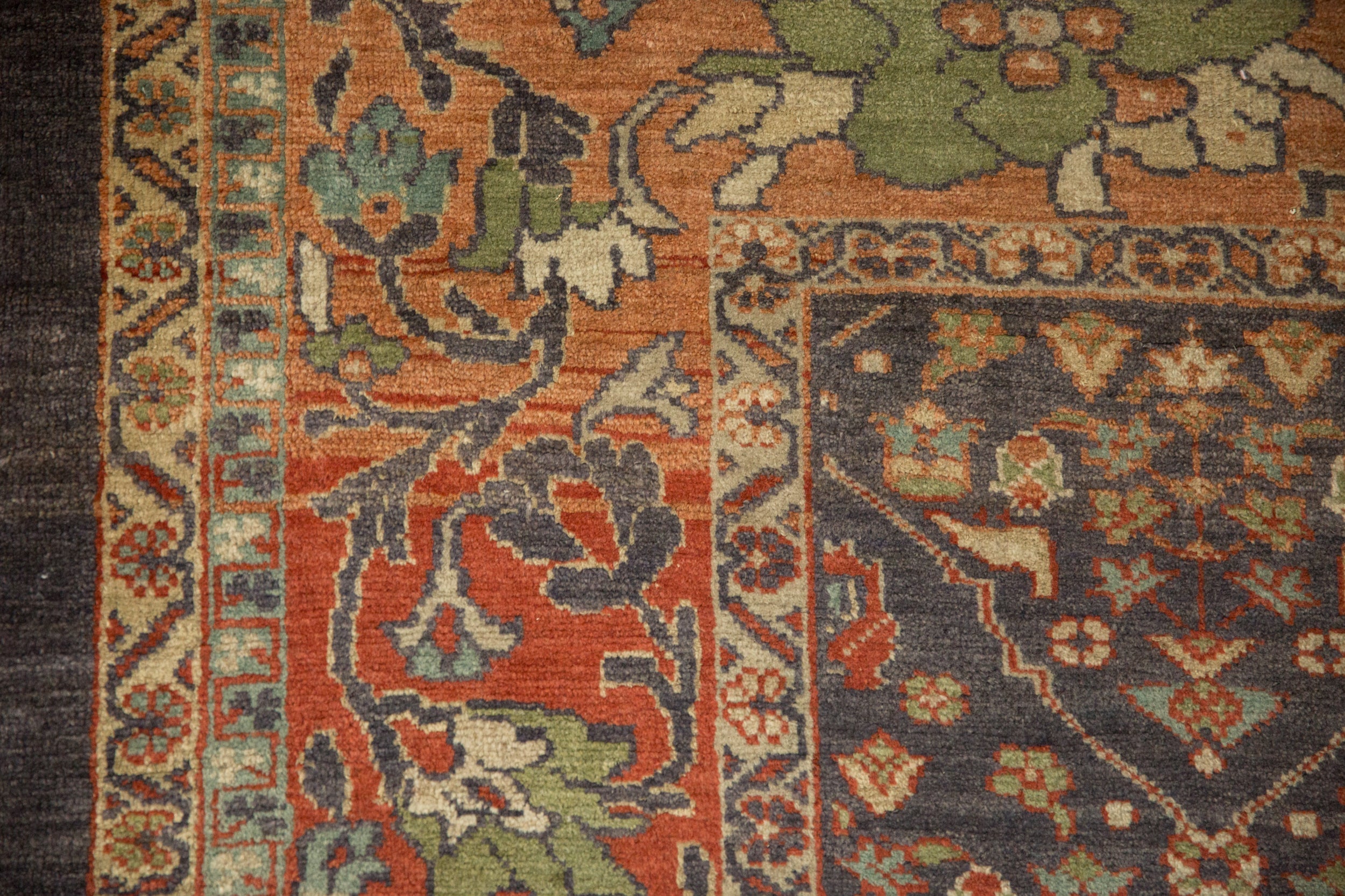10.5x13.5 Vintage Distressed Mahal Carpet by Old New House® - product image 3 for Resin Society