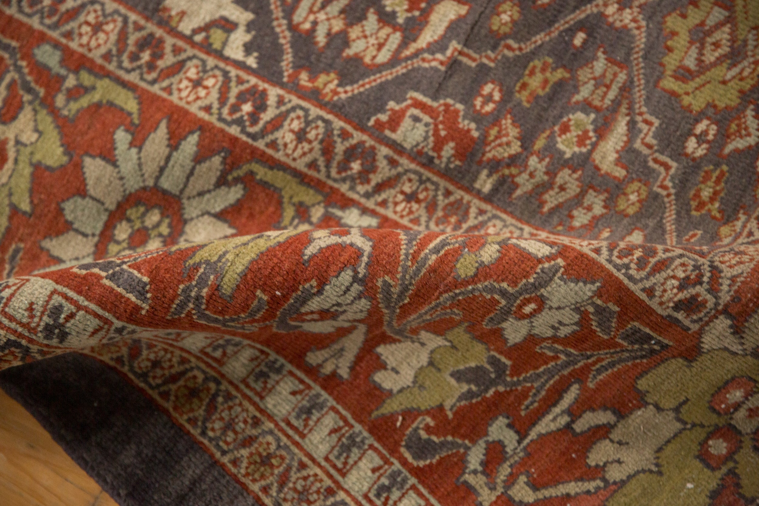 10.5x13.5 Vintage Distressed Mahal Carpet by Old New House® - product image 11 for Resin Society