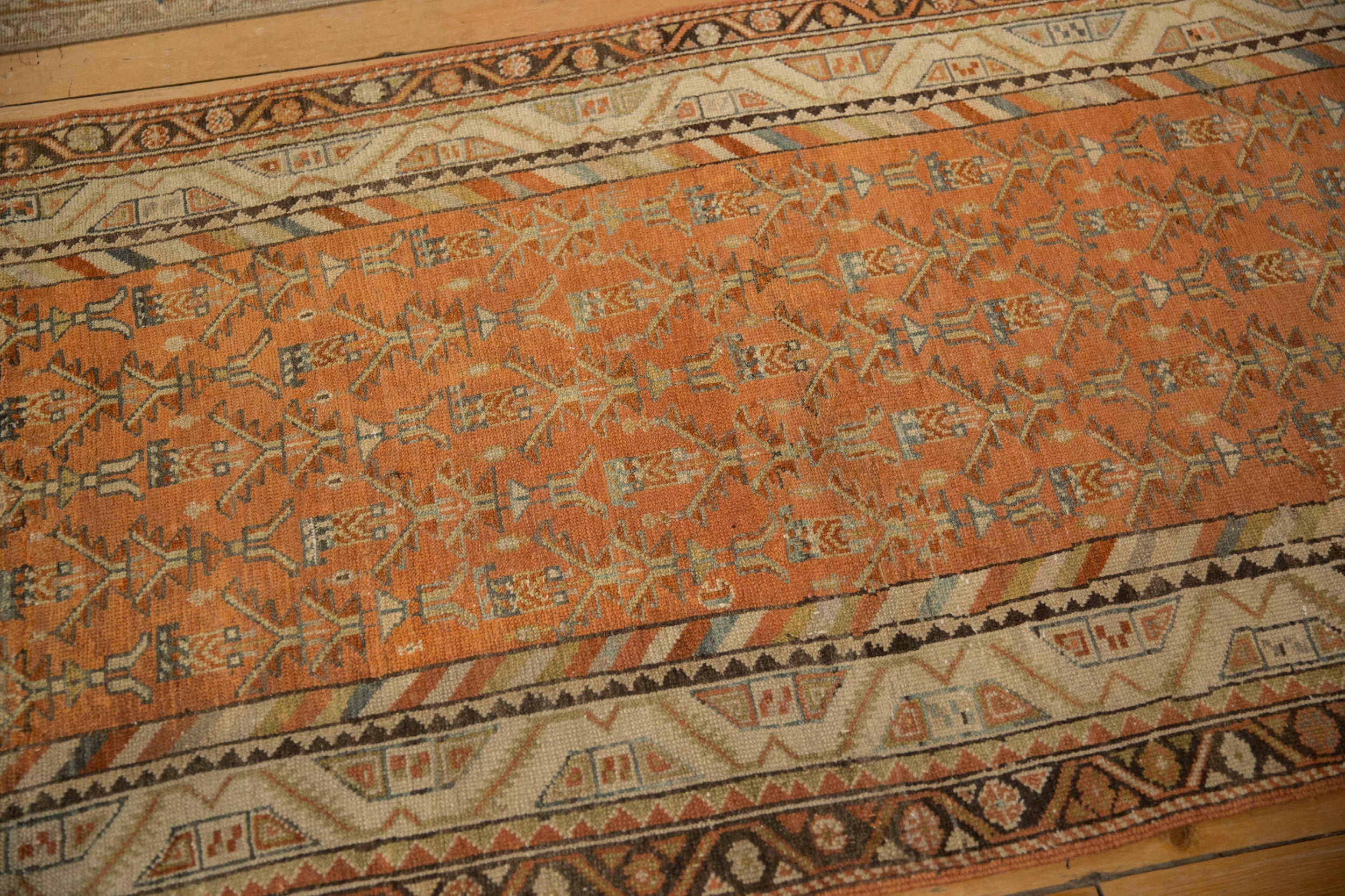 3x13.5 Vintage Distressed Malayer Rug Runner by Old New House® - product image 6 for Resin Society
