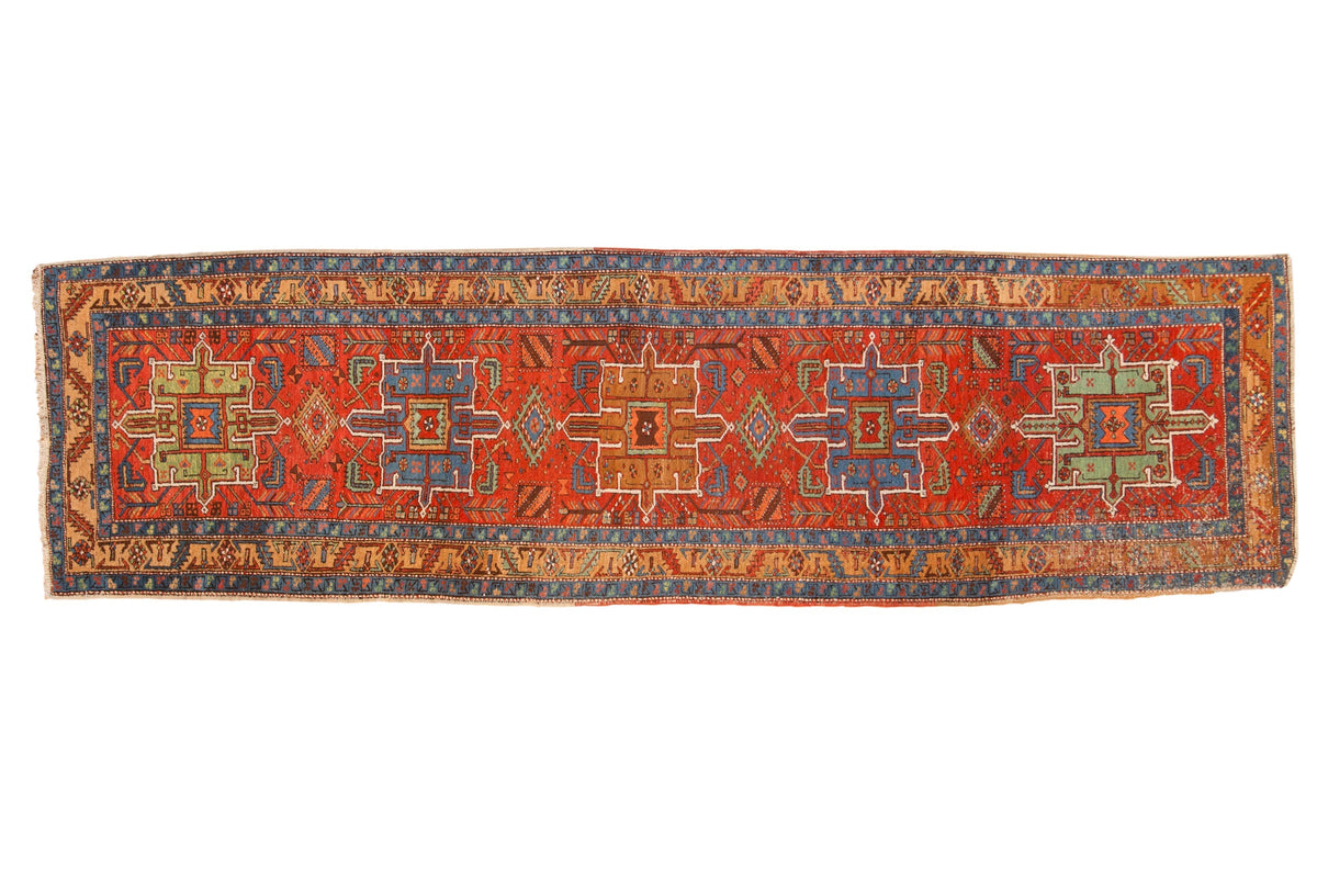 3x11 Antique Heriz Rug Runner by Old New House® - main product image for Resin Society
