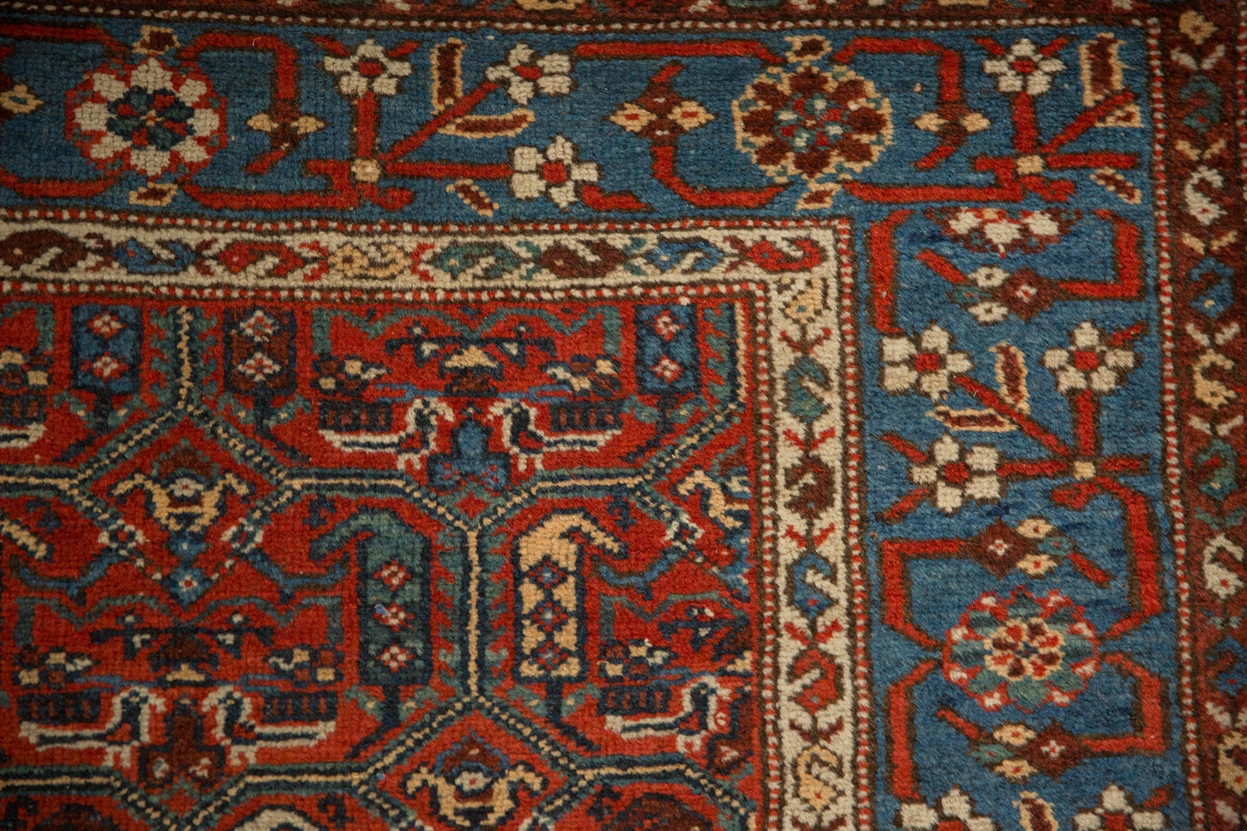 3.5x9.5 Antique Fine Kurdish Hamadan Rug Runner by Old New House® - product image 3 for Resin Society