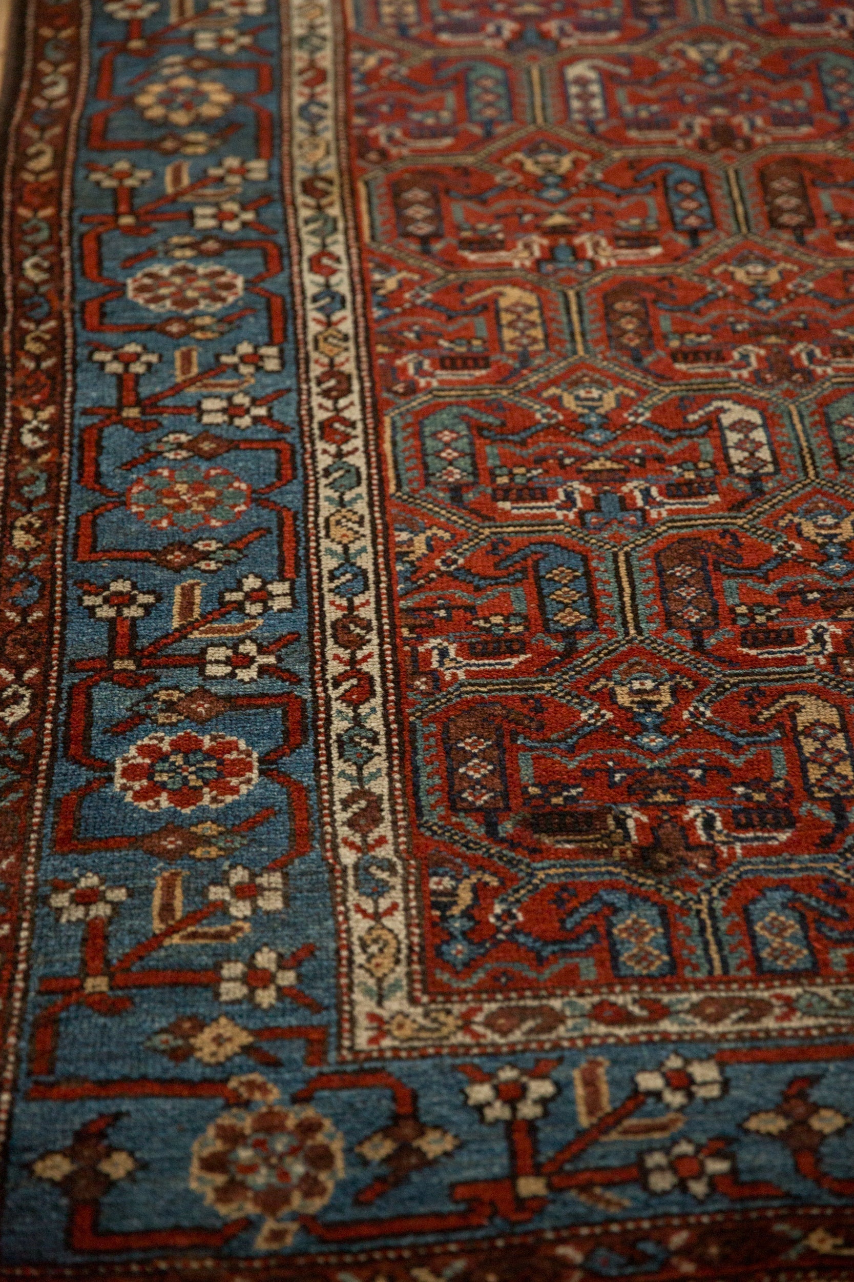 3.5x9.5 Antique Fine Kurdish Hamadan Rug Runner by Old New House® - product image 8 for Resin Society