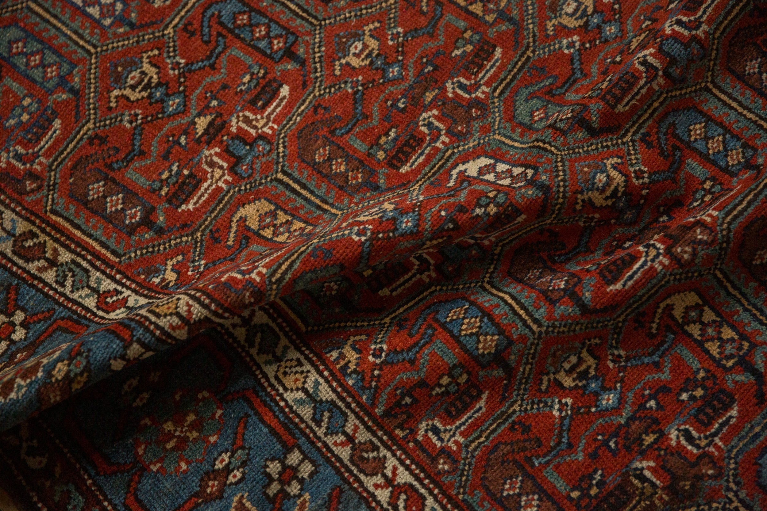 3.5x9.5 Antique Fine Kurdish Hamadan Rug Runner by Old New House® - product image 9 for Resin Society