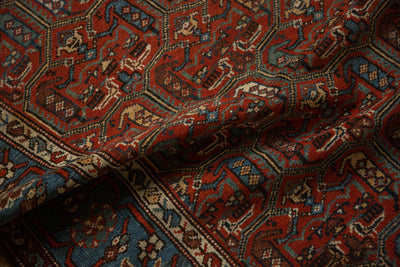 3.5x9.5 Antique Fine Kurdish Hamadan Rug Runner by Old New House® - product image 9 for Resin Society