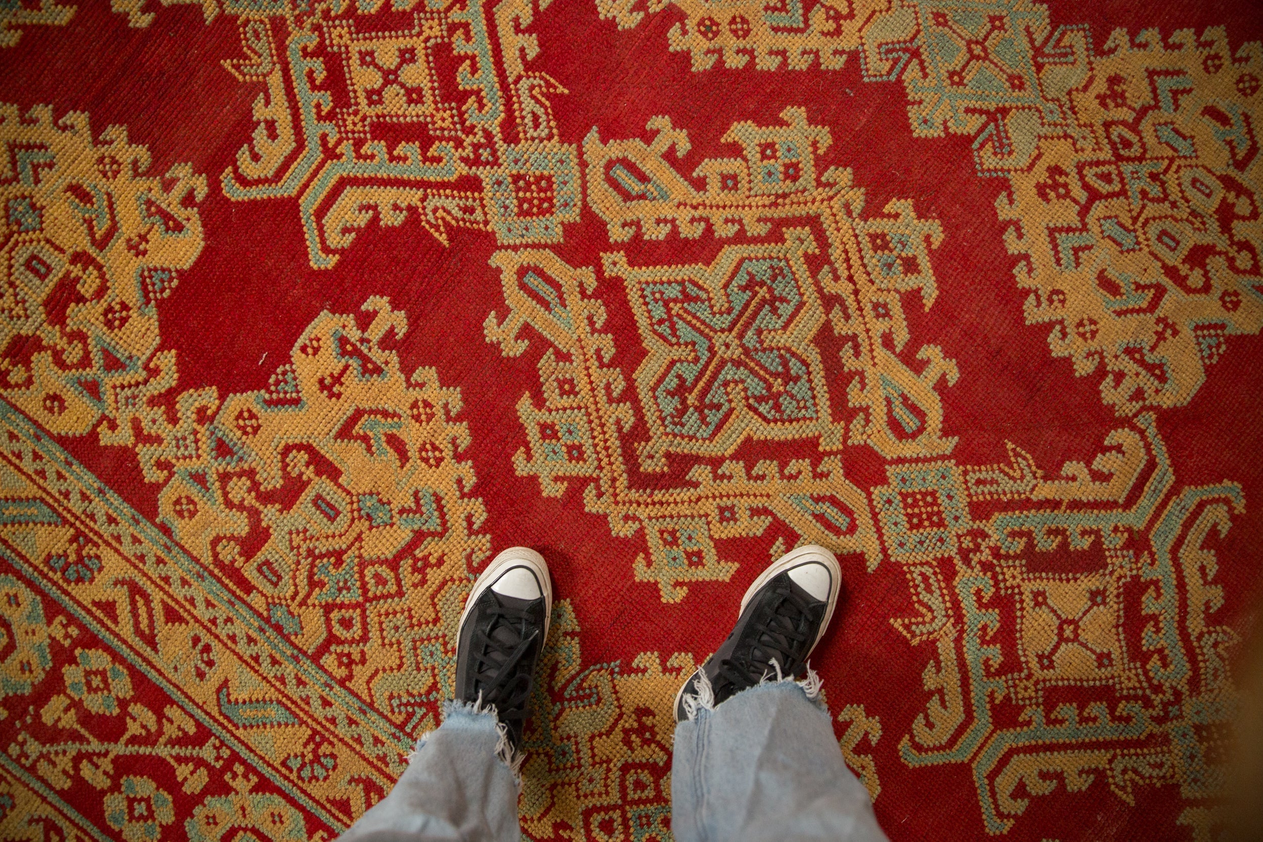 11.5x14.5 Vintage Oushak Carpet by Old New House® - product image 2 for Resin Society