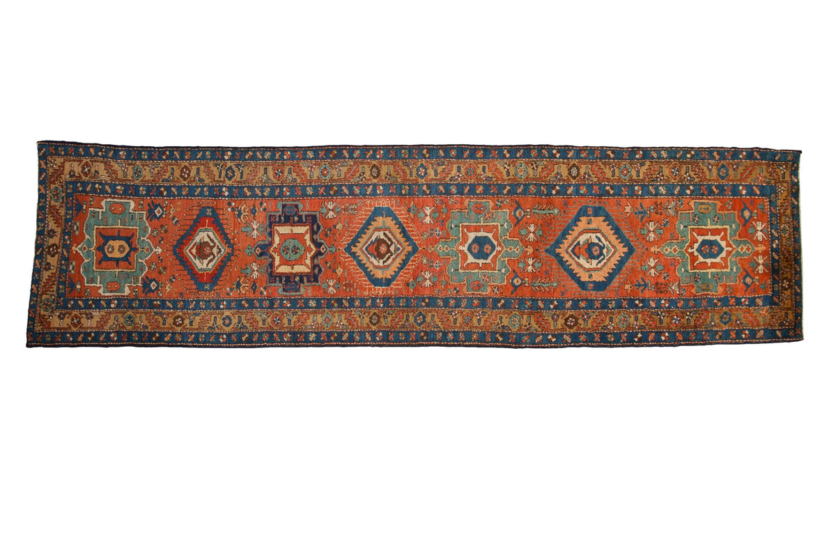 3.5x11.5 Antique Heriz Rug Runner by Old New House® - main product image for Resin Society