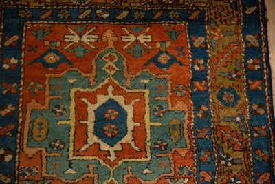 3.5x11.5 Antique Heriz Rug Runner by Old New House® - product image 3 for Resin Society