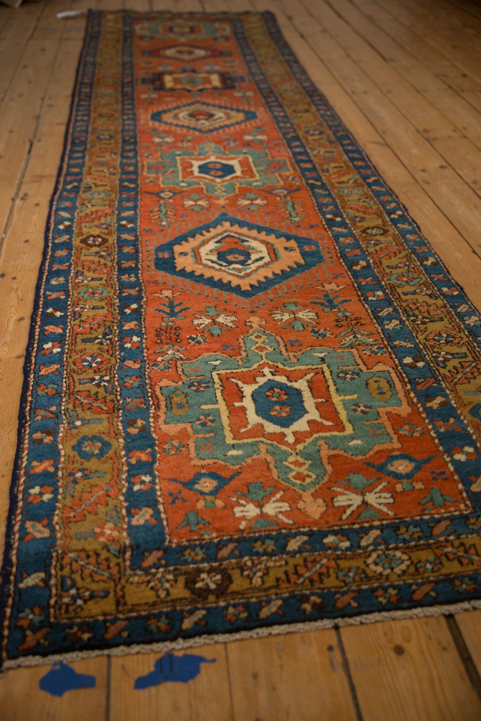 3.5x11.5 Antique Heriz Rug Runner by Old New House® - product image 4 for Resin Society