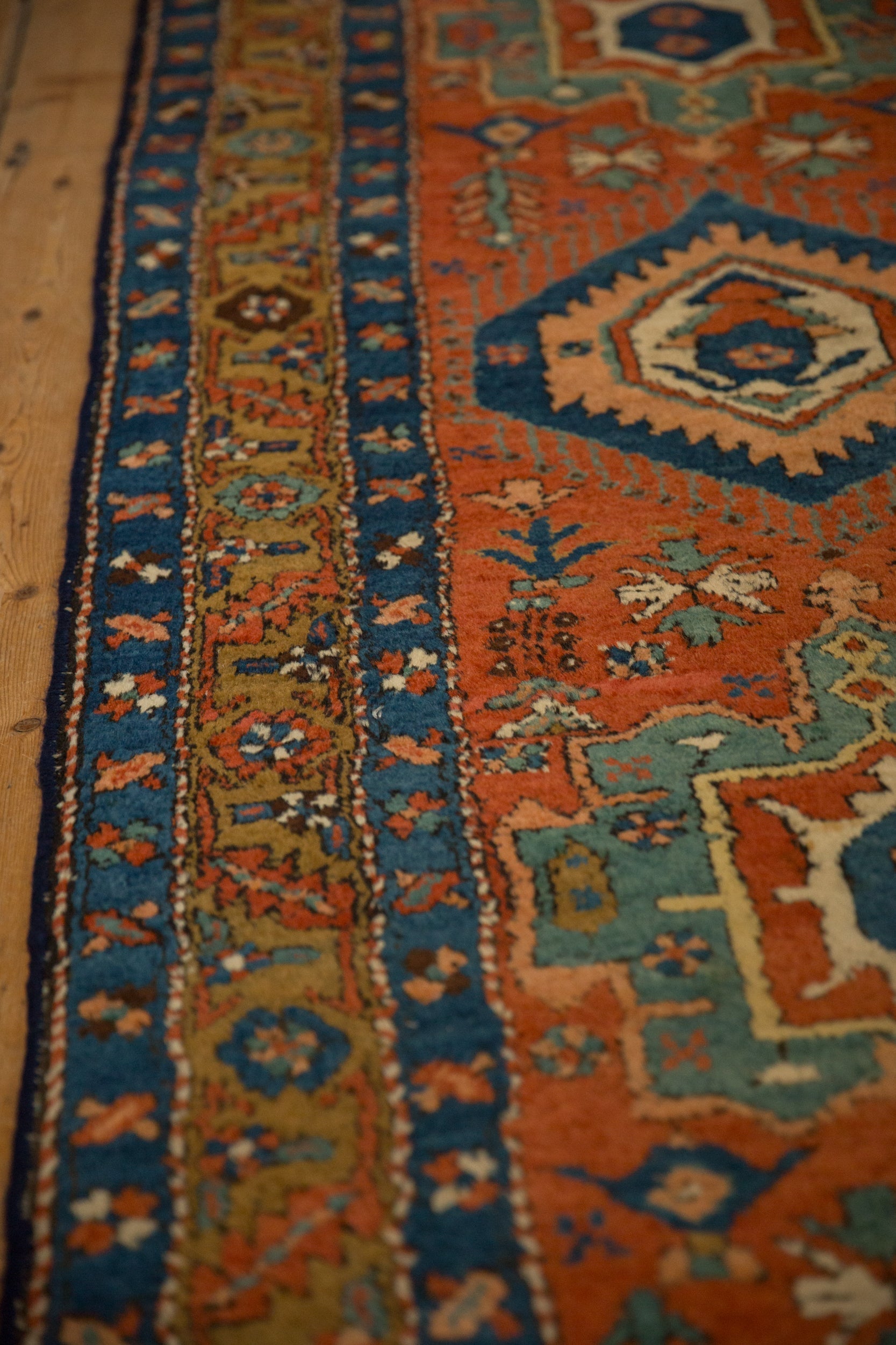 3.5x11.5 Antique Heriz Rug Runner by Old New House® - product image 5 for Resin Society