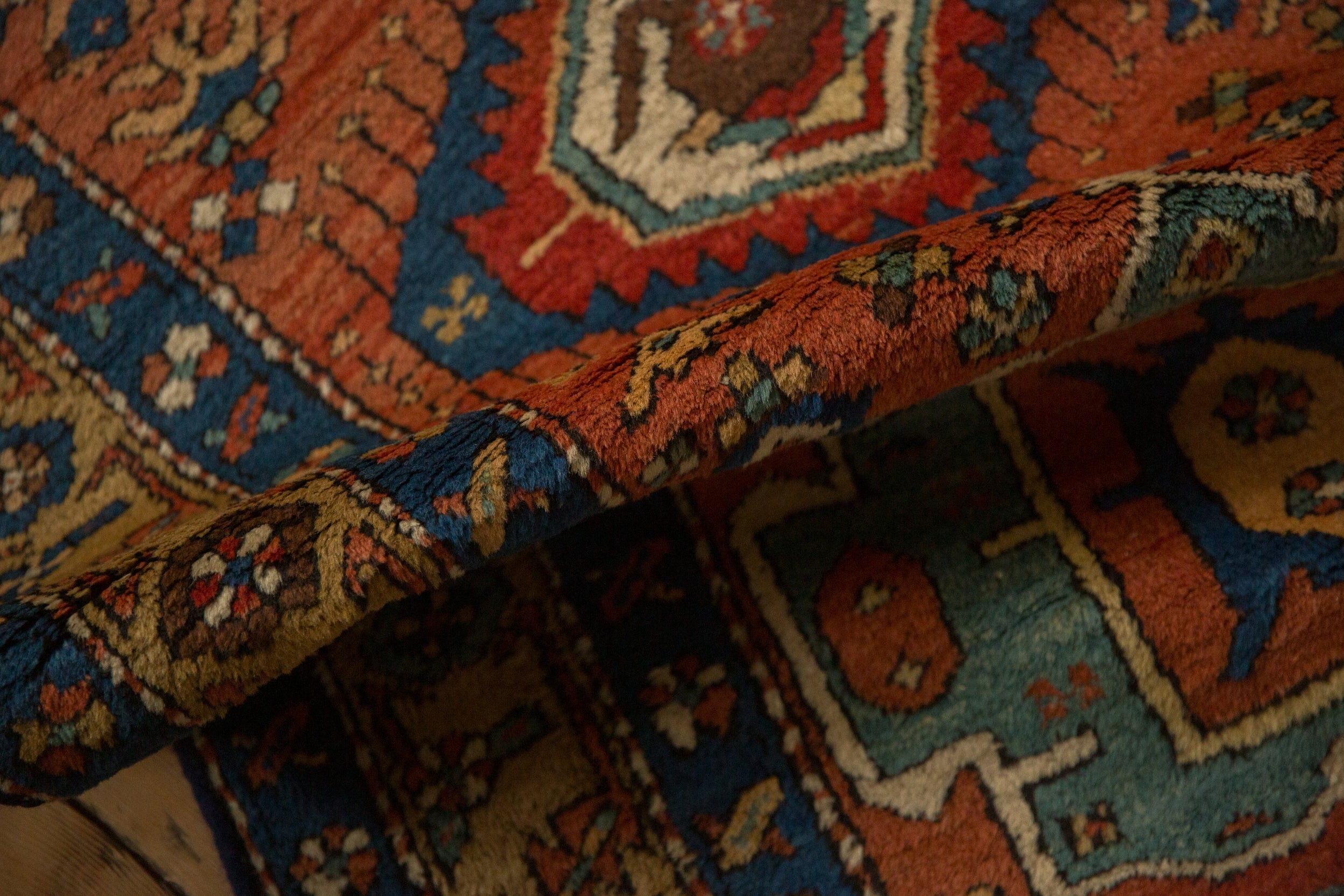 3.5x11.5 Antique Heriz Rug Runner by Old New House® - product image 10 for Resin Society
