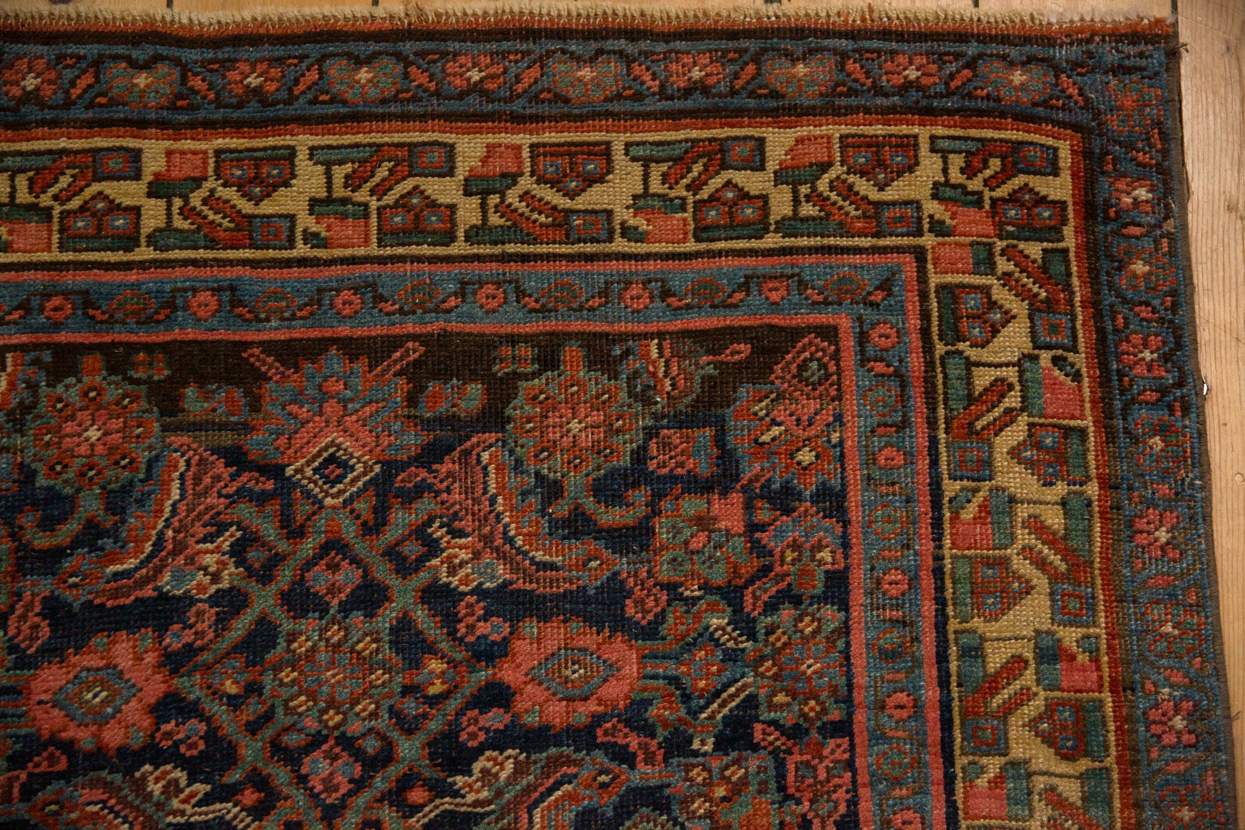 4x10.5 Antique Bijar Rug Runner by Old New House® - product image 3 for Resin Society