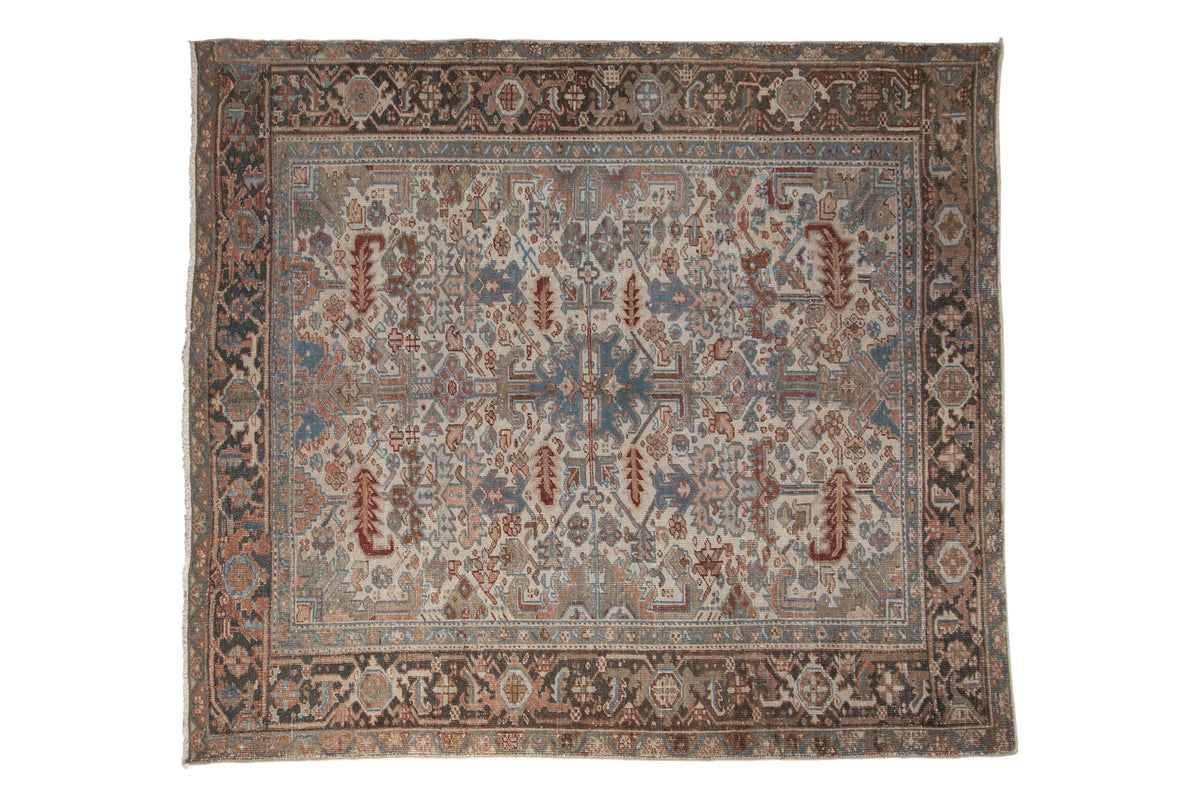 6.5x7.5 Vintage Distressed Heriz Carpet by Old New House® - main product image for Resin Society