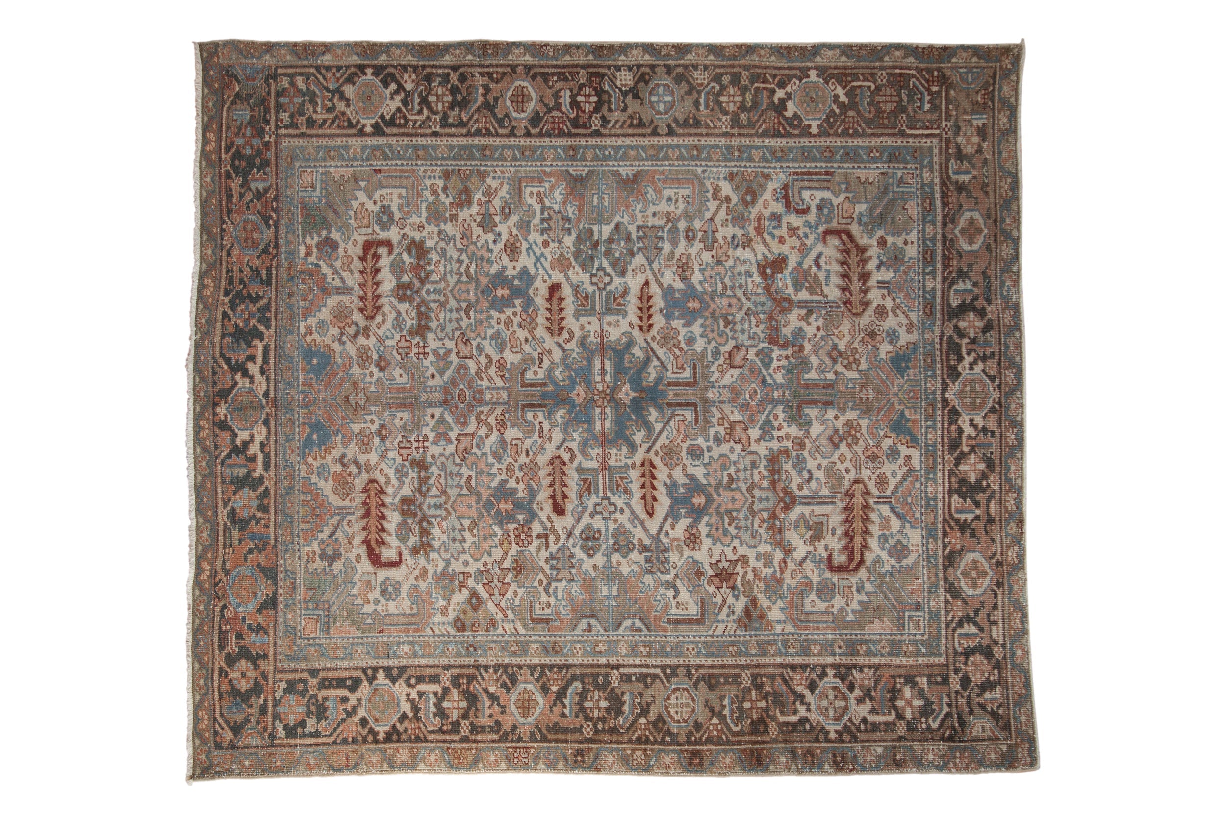 6.5x7.5 Vintage Distressed Heriz Carpet by Old New House® - main product image for Resin Society