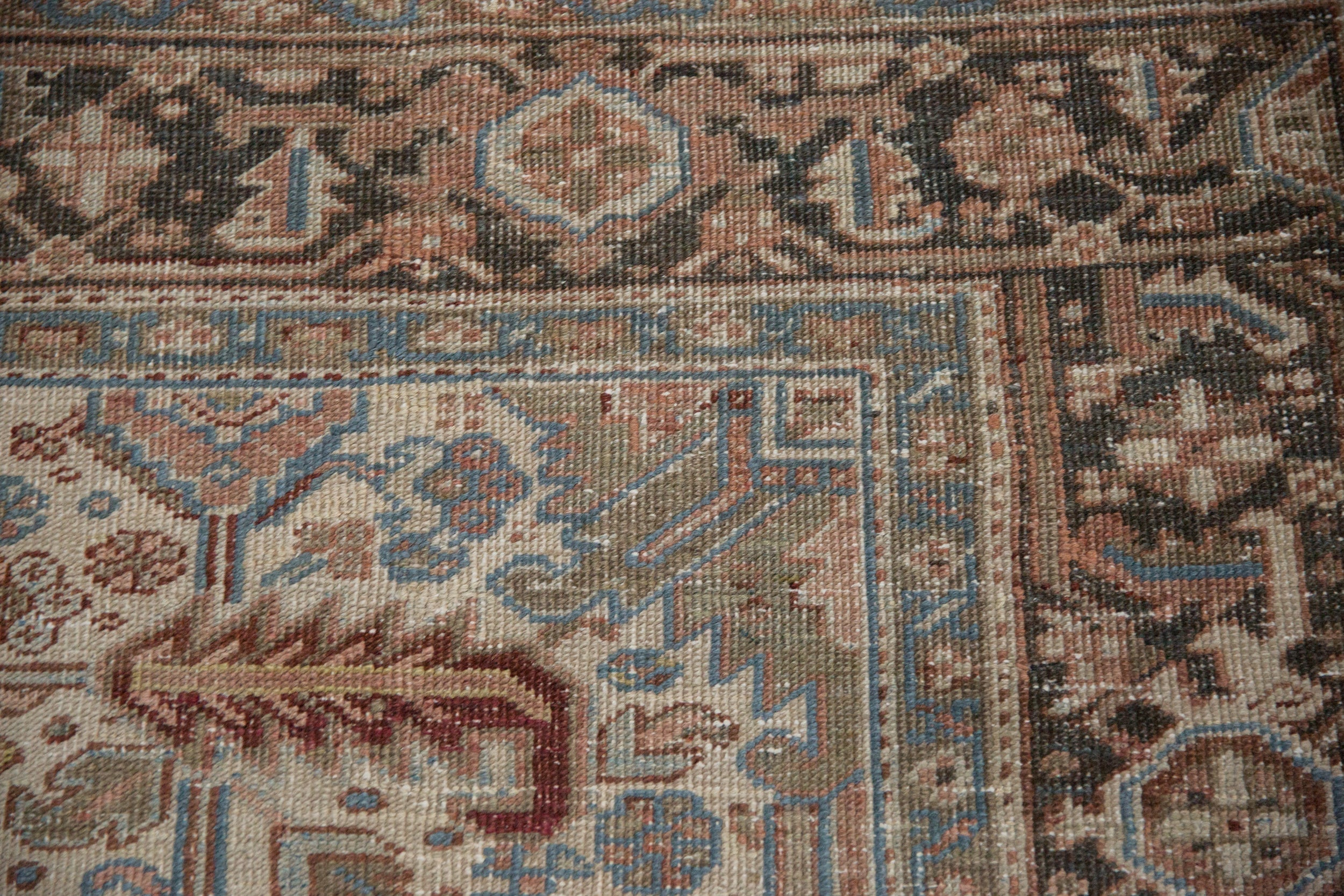 6.5x7.5 Vintage Distressed Heriz Carpet by Old New House® - product image 3 for Resin Society