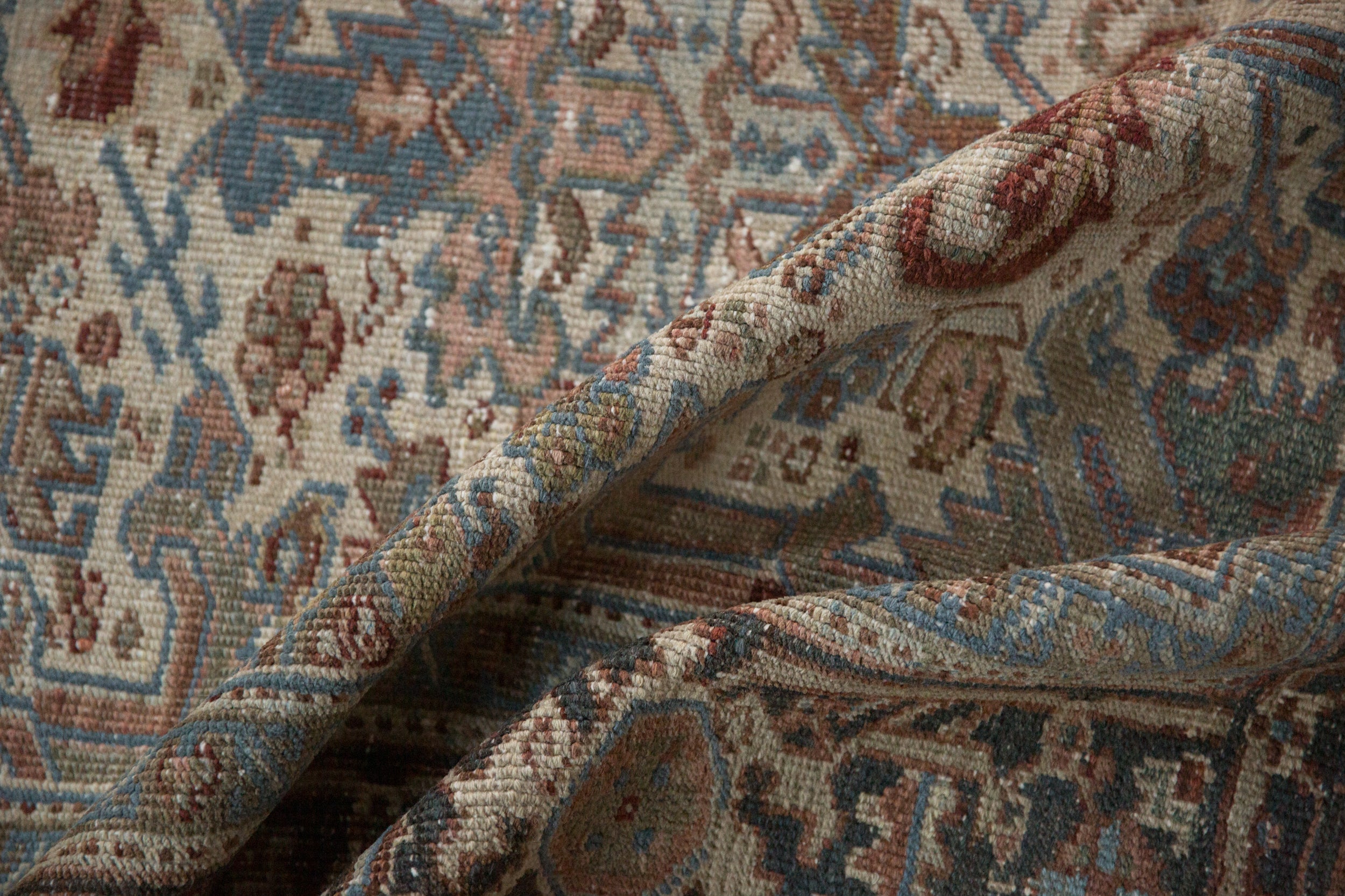 6.5x7.5 Vintage Distressed Heriz Carpet by Old New House® - product image 8 for Resin Society