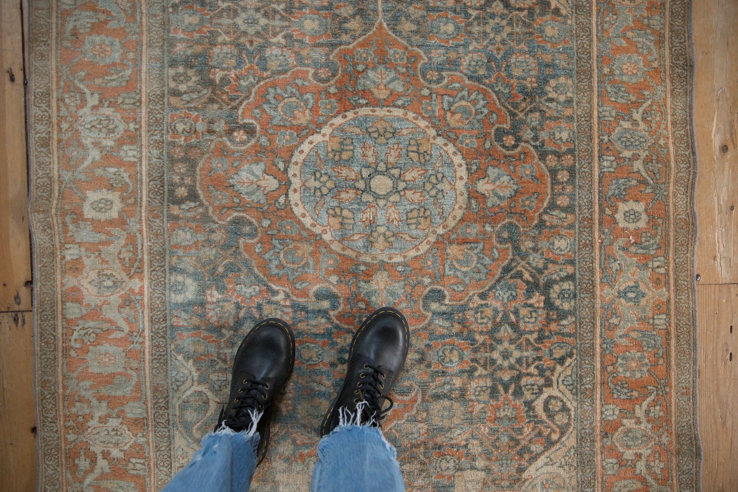 4x6.5 Vintage Distressed Bijar Rug by Old New House® - product image 2 for Resin Society