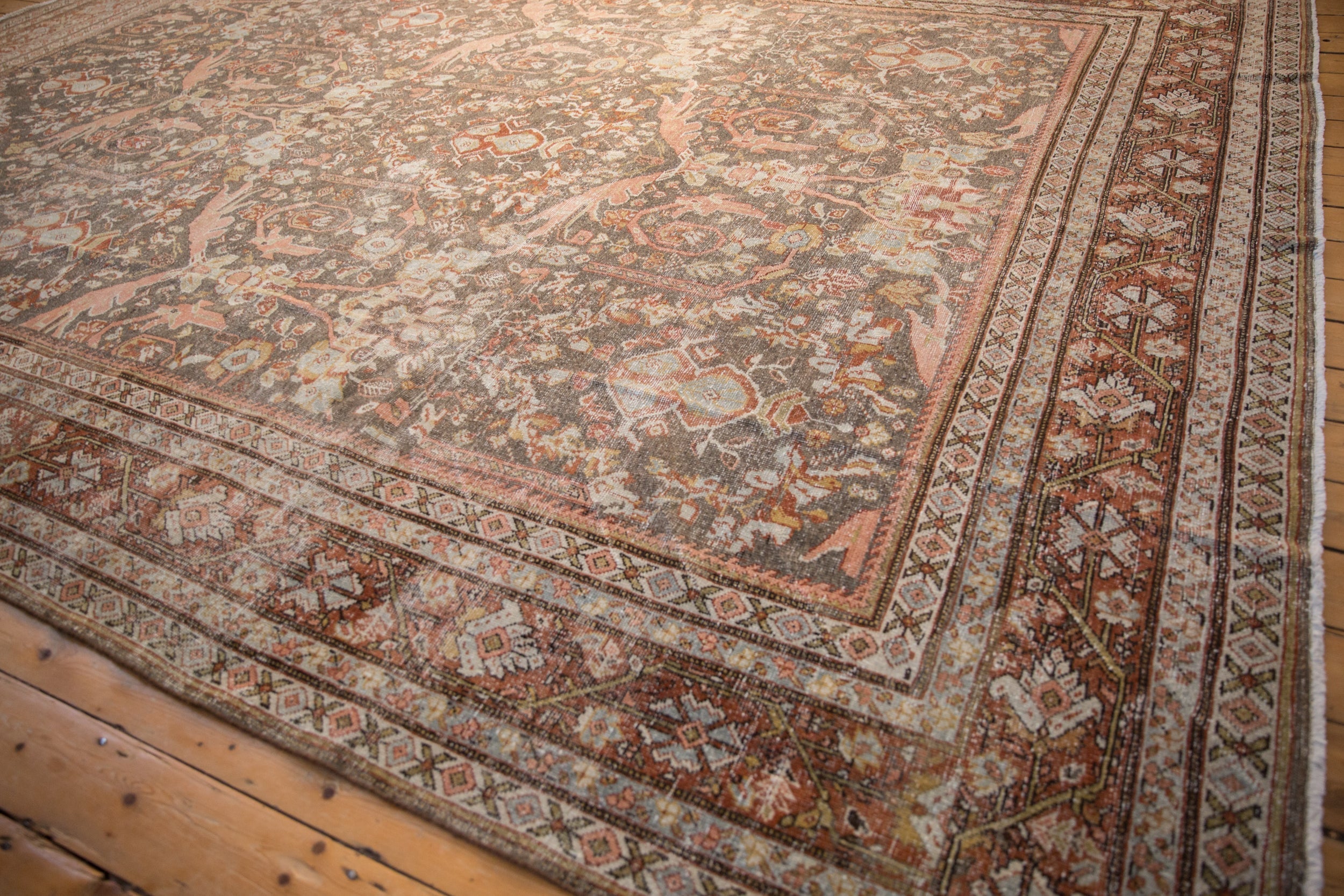 10.5x14.5 Vintage Distressed Mahal Carpet by Old New House® - product image 10 for Resin Society