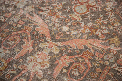 10.5x14.5 Vintage Distressed Mahal Carpet by Old New House® - product image 13 for Resin Society