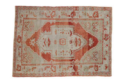 3.5x4.5 Vintage Distressed Oushak Square Rug by Old New House® - main product image for Resin Society