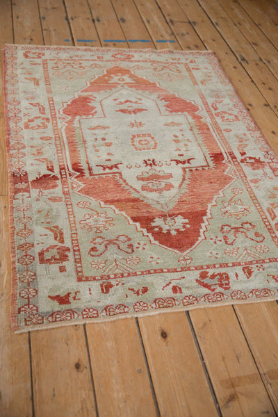 3.5x4.5 Vintage Distressed Oushak Square Rug by Old New House® - product image 4 for Resin Society