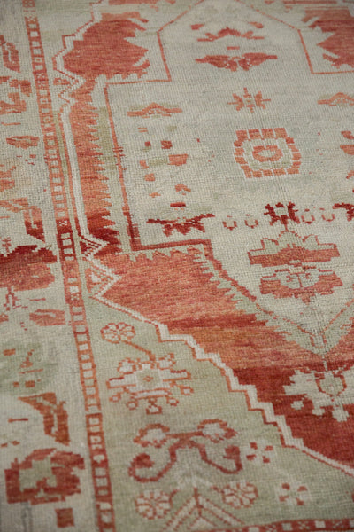 3.5x4.5 Vintage Distressed Oushak Square Rug by Old New House® - product image 5 for Resin Society