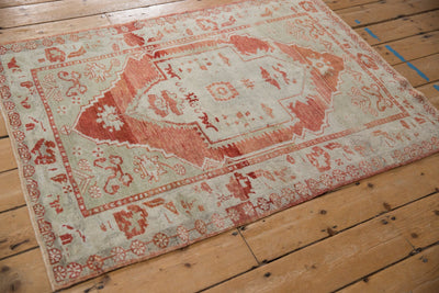 3.5x4.5 Vintage Distressed Oushak Square Rug by Old New House® - product image 6 for Resin Society
