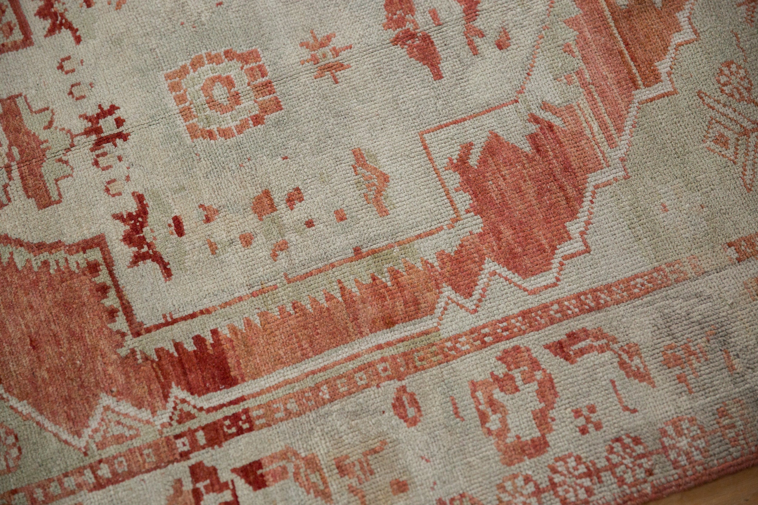3.5x4.5 Vintage Distressed Oushak Square Rug by Old New House® - product image 7 for Resin Society