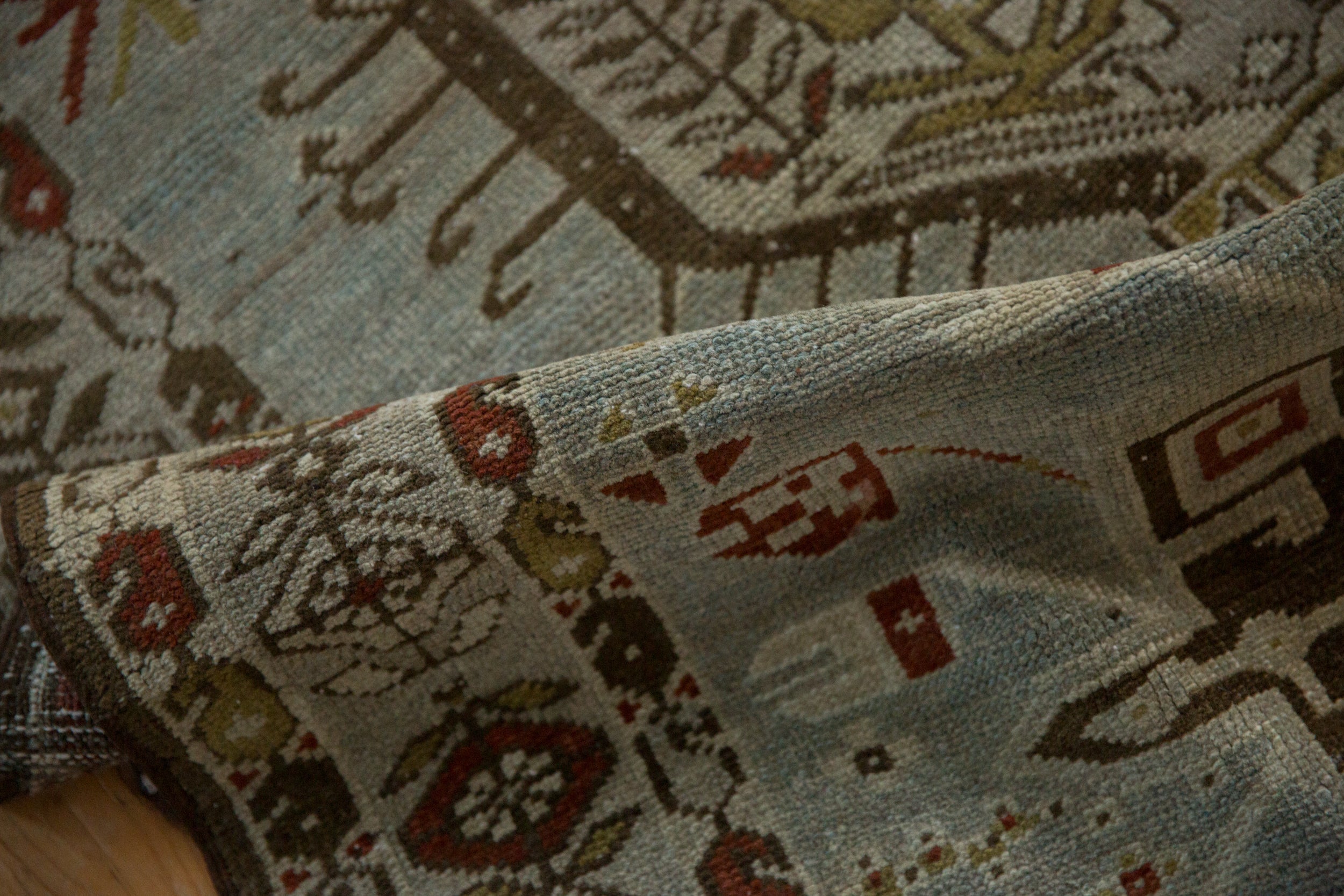 3.5x17 Vintage Distressed Karaja Rug Runner by Old New House® - product image 11 for Resin Society