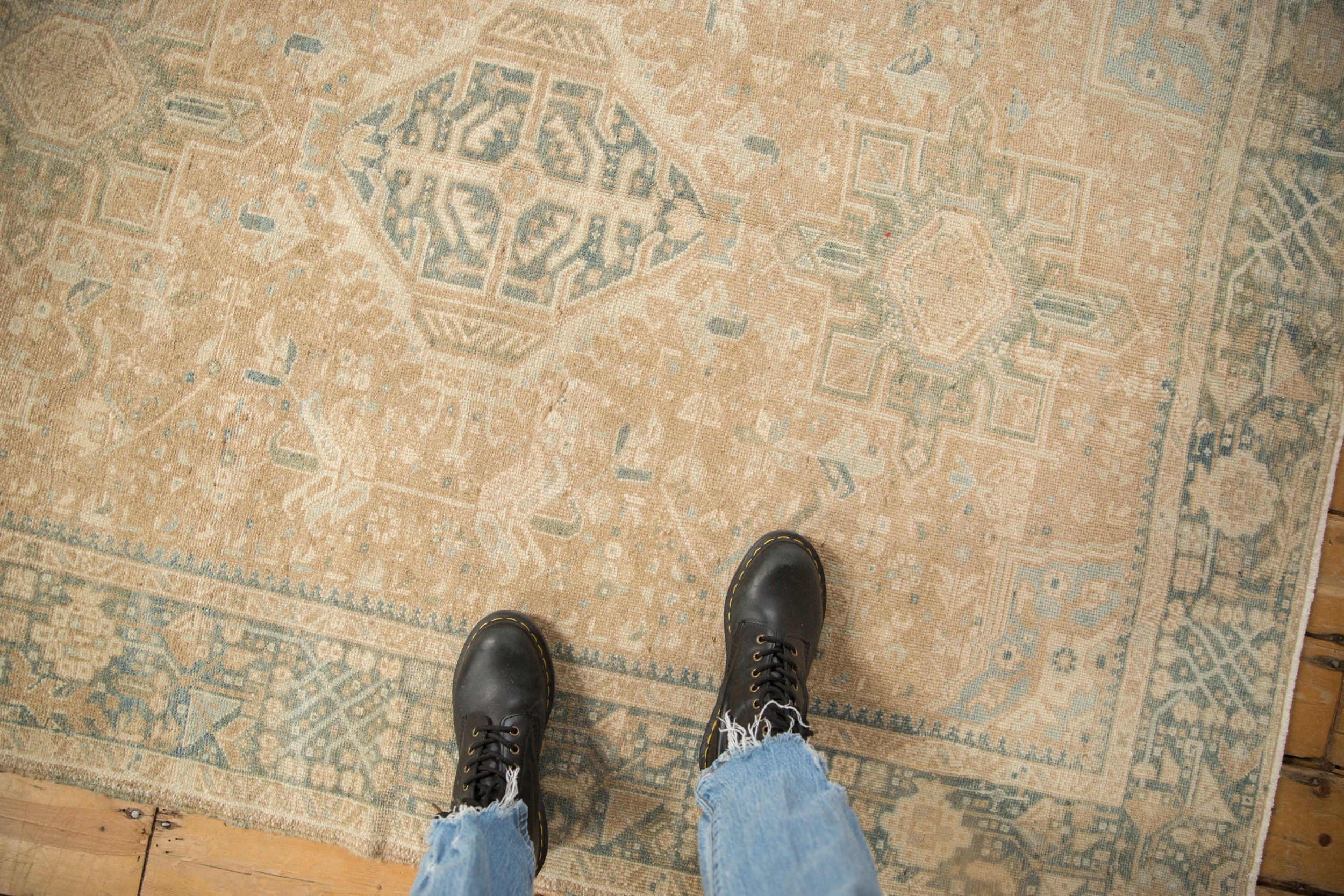 5x6.5 Vintage Distressed Karaja Rug by Old New House® - product image 2 for Resin Society