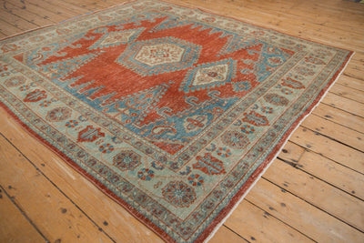 6.5x7 Vintage Distressed Veece Square Carpet by Old New House® - product image 3 for Resin Society