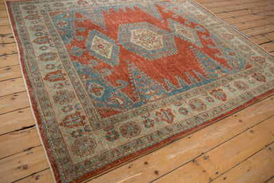 6.5x7 Vintage Distressed Veece Square Carpet by Old New House® - product image 5 for Resin Society