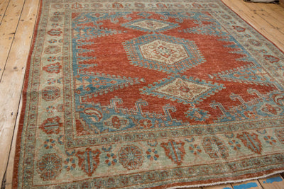 6.5x7 Vintage Distressed Veece Square Carpet by Old New House® - product image 6 for Resin Society