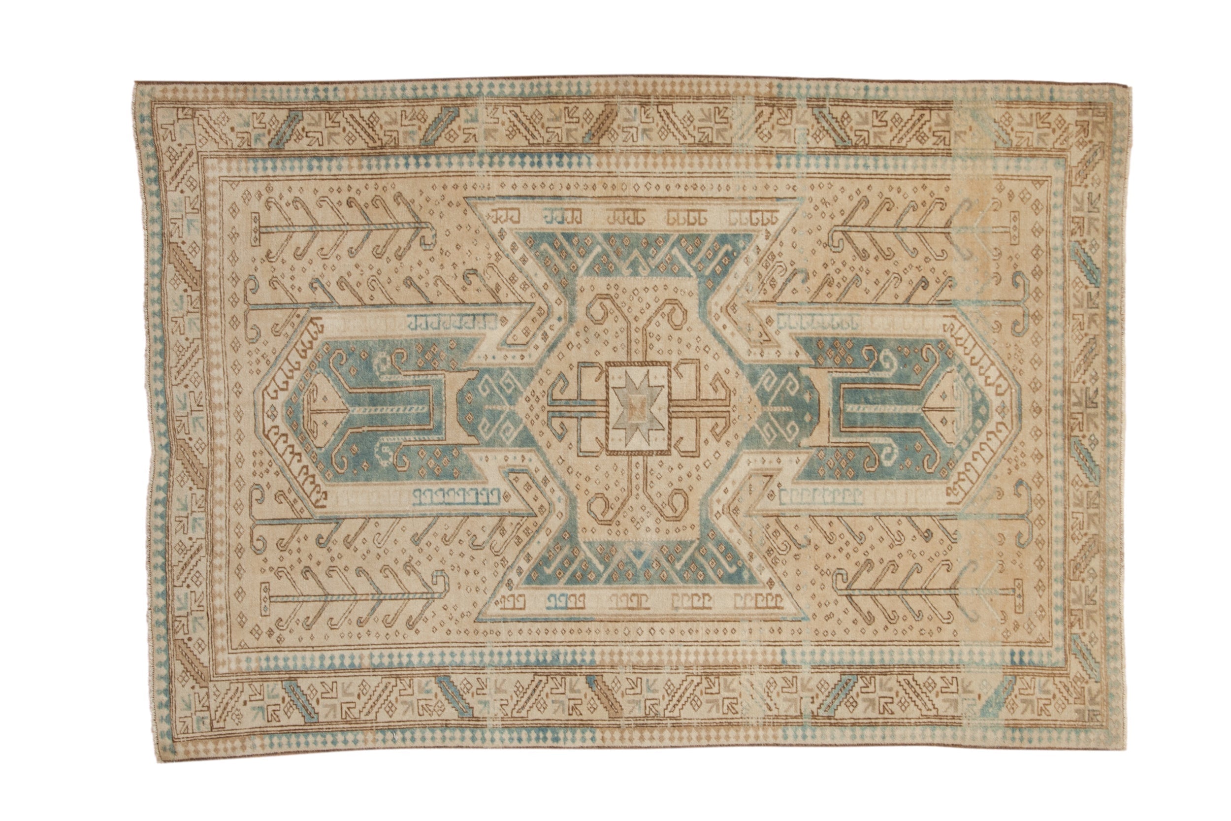 4.5x7 Vintage Distressed Oushak Rug by Old New House® - main product image for Resin Society