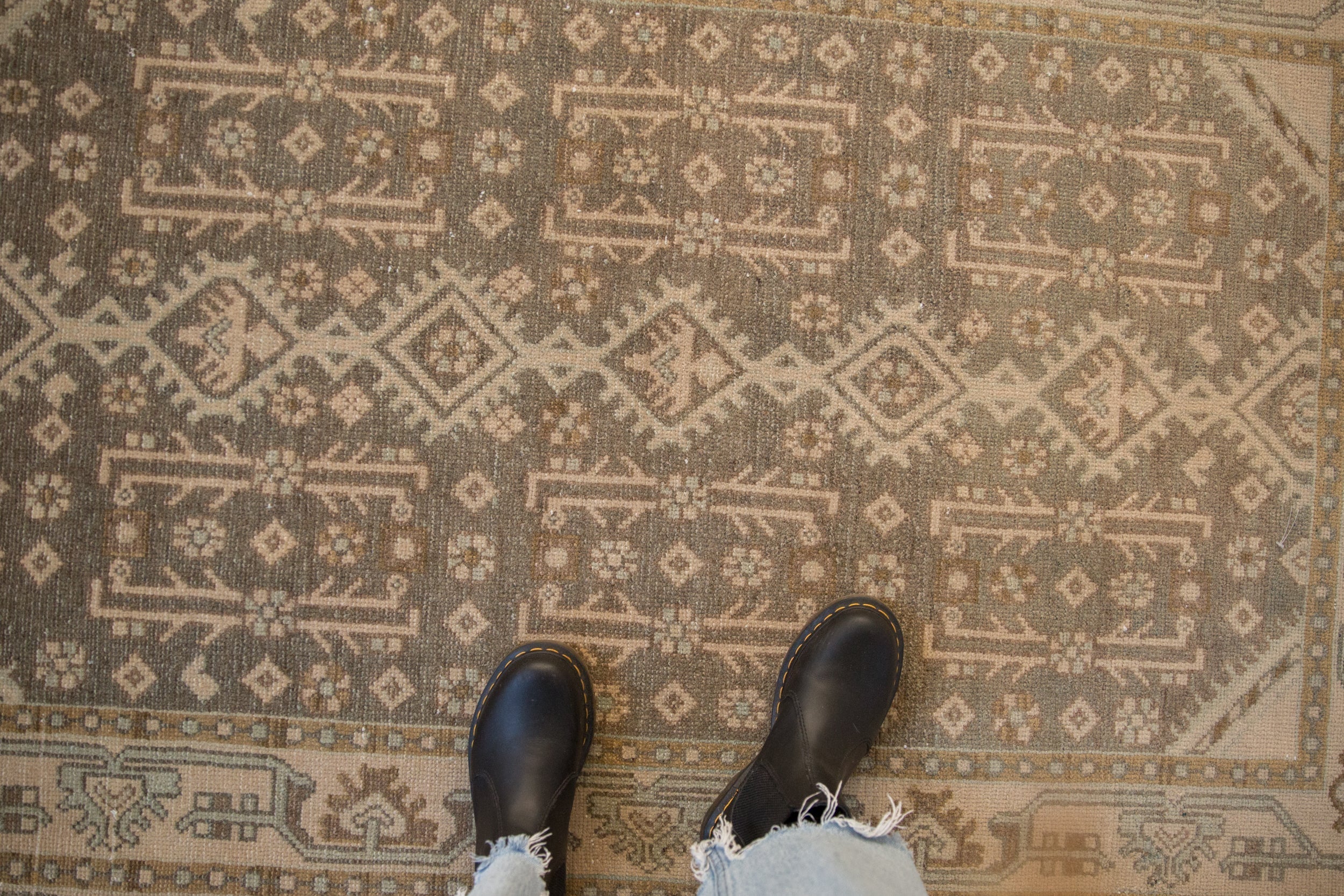 3.5x6 Vintage Distressed Hamadan Rug by Old New House® - product image 2 for Resin Society