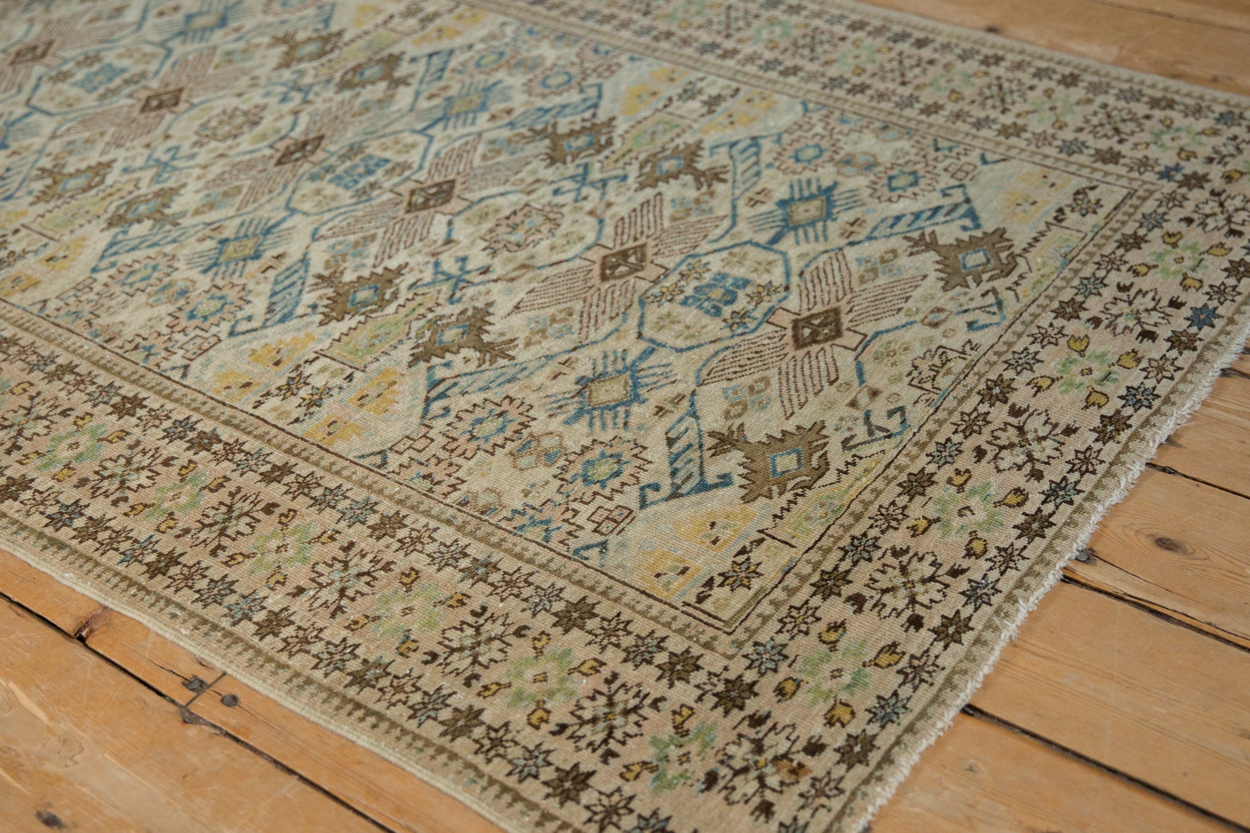 3.5x4.5 Vintage Distressed Tabriz Square Rug by Old New House® - product image 3 for Resin Society