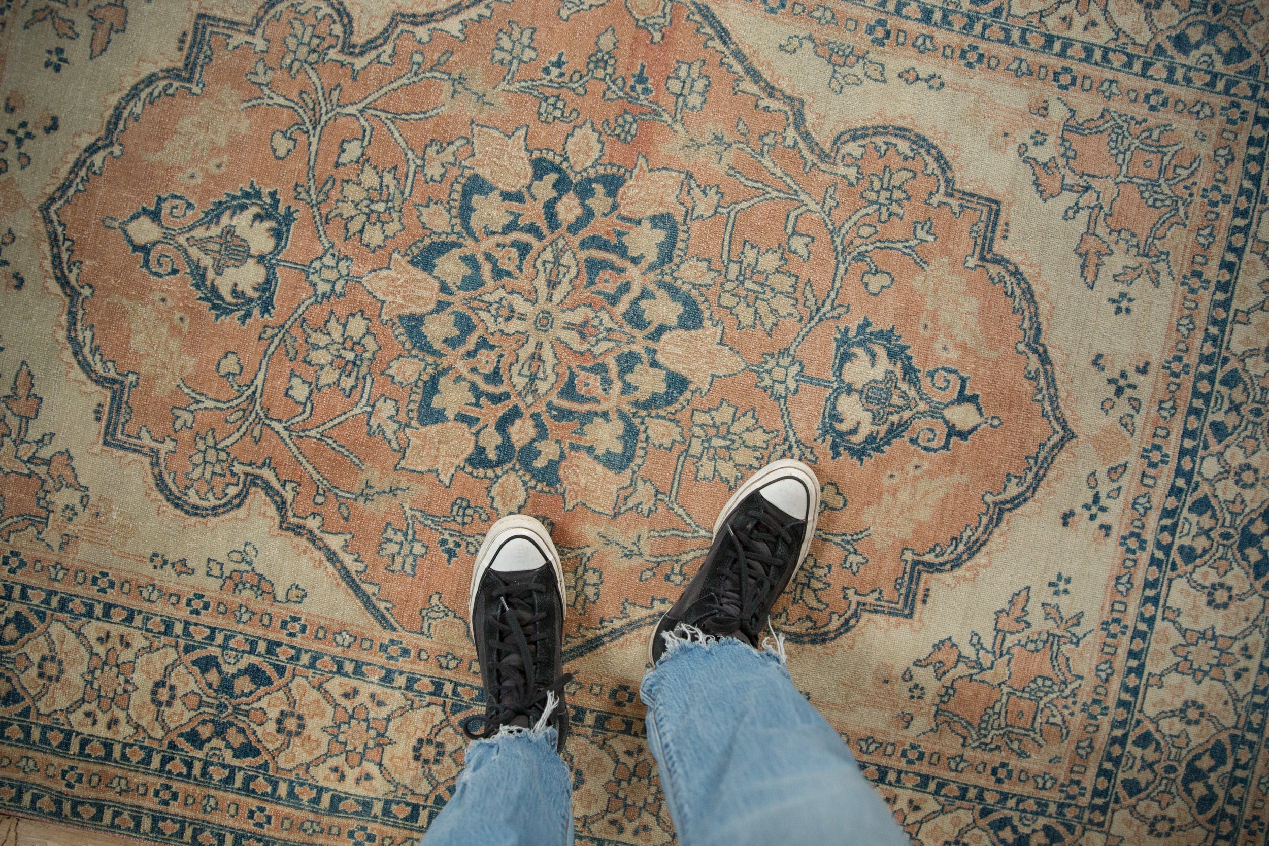 4.5x6 Vintage Distressed Tabriz Rug by Old New House® - product image 2 for Resin Society