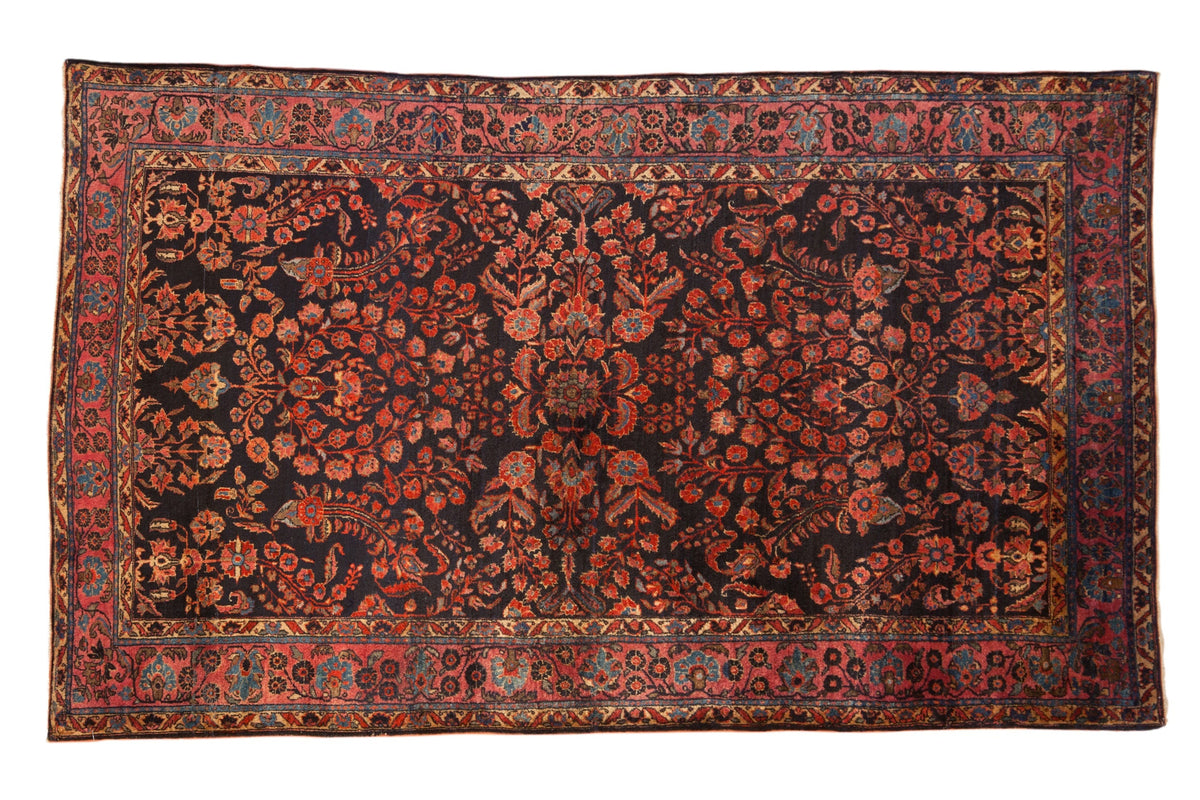 4x6.5 Antique Mohajeran Sarouk Rug by Old New House® - main product image for Resin Society