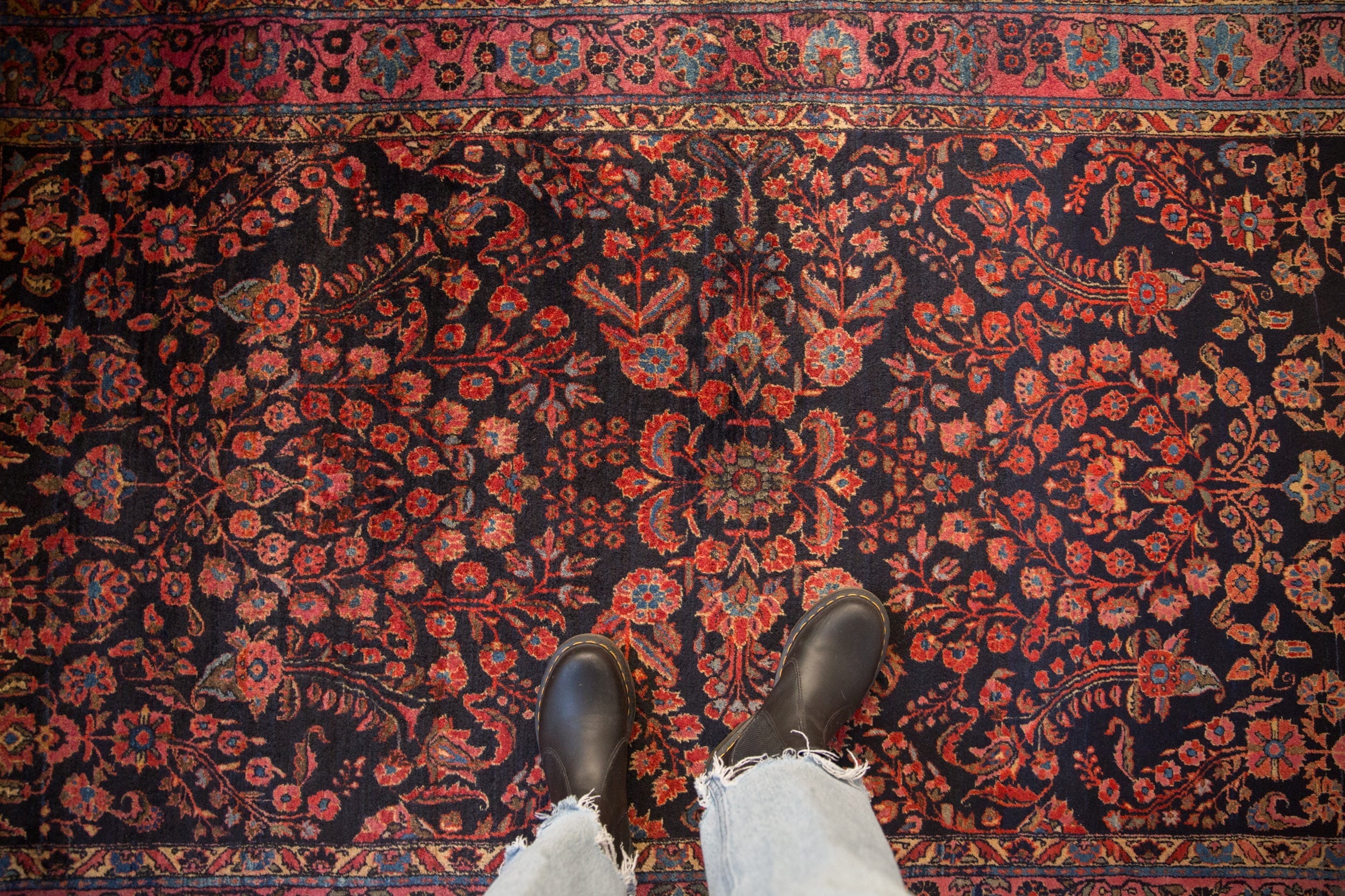 4x6.5 Antique Mohajeran Sarouk Rug by Old New House® - product image 2 for Resin Society