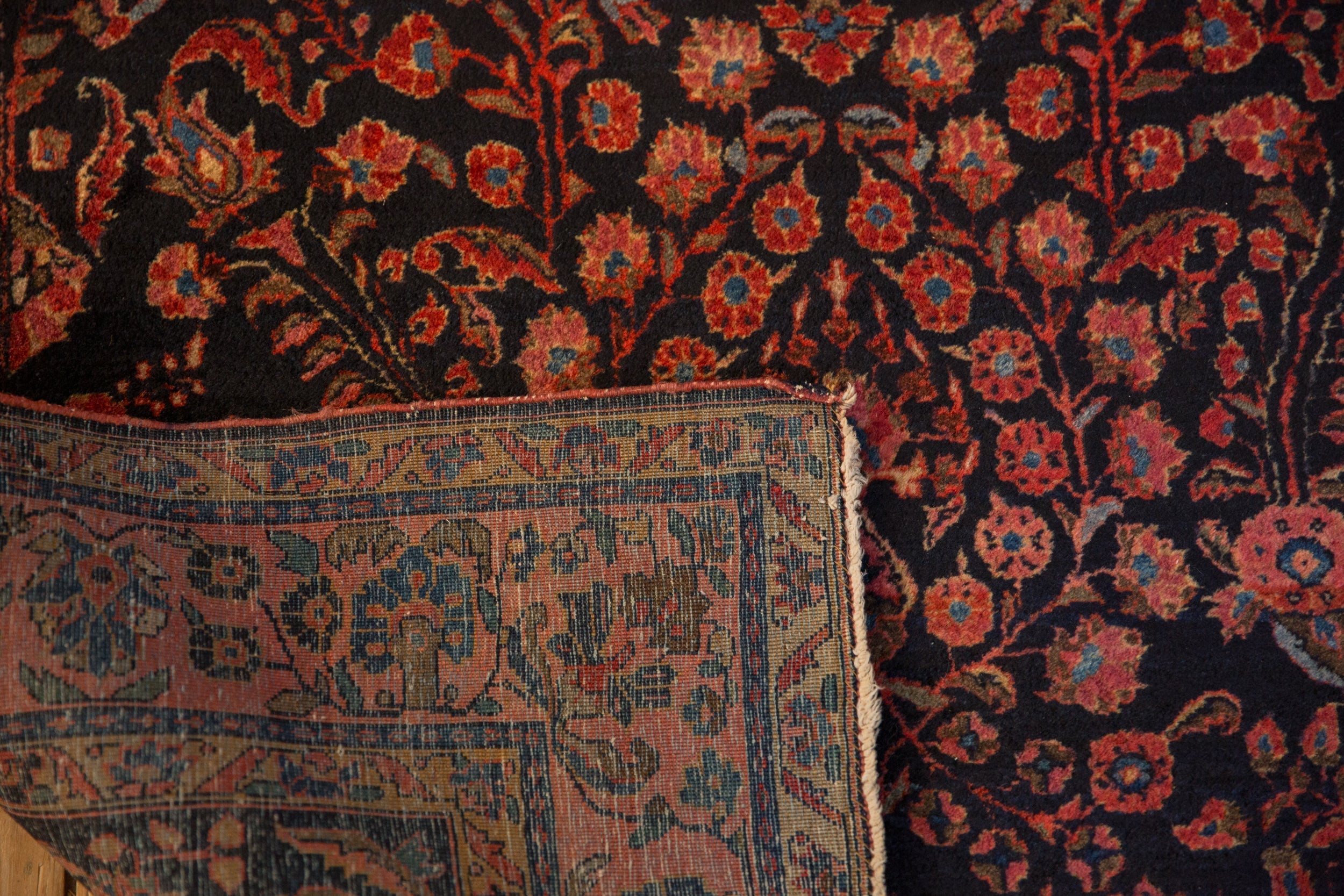 4x6.5 Antique Mohajeran Sarouk Rug by Old New House® - product image 12 for Resin Society