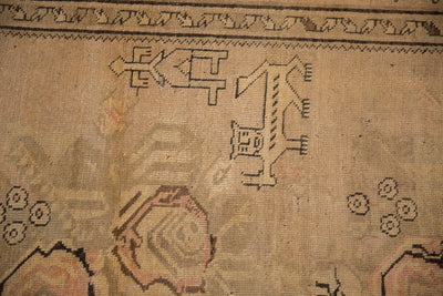 3.5x6.5 Antique Distressed Karabagh Rug by Old New House® - product image 3 for Resin Society