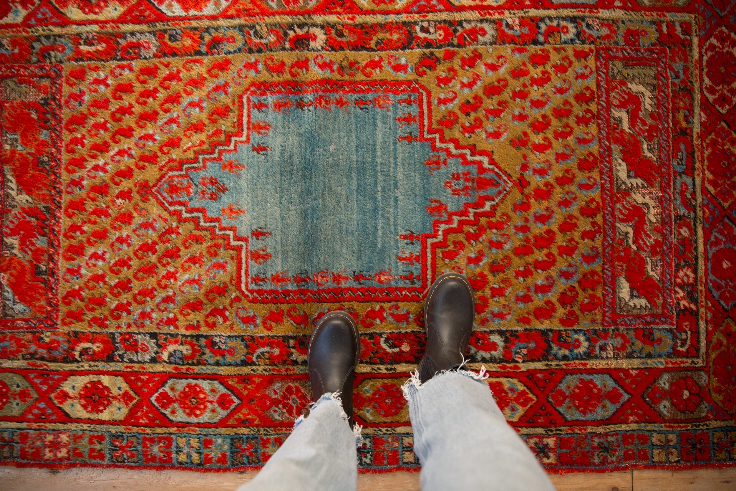 4x6.5 Antique Anatolian Rug by Old New House® - product image 2 for Resin Society