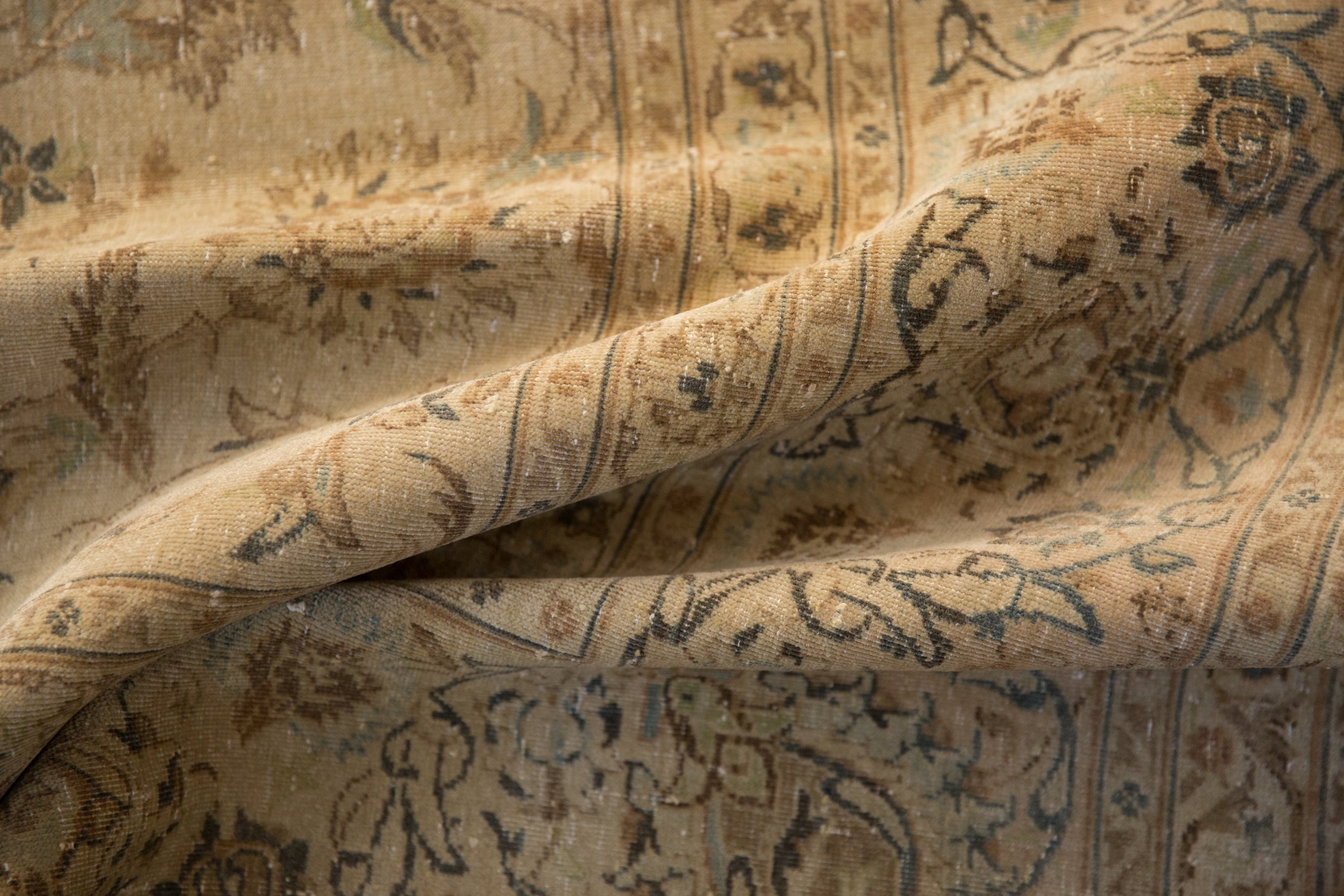 8.5x11.5 Vintage Distressed Kashan Carpet by Old New House® - product image 10 for Resin Society