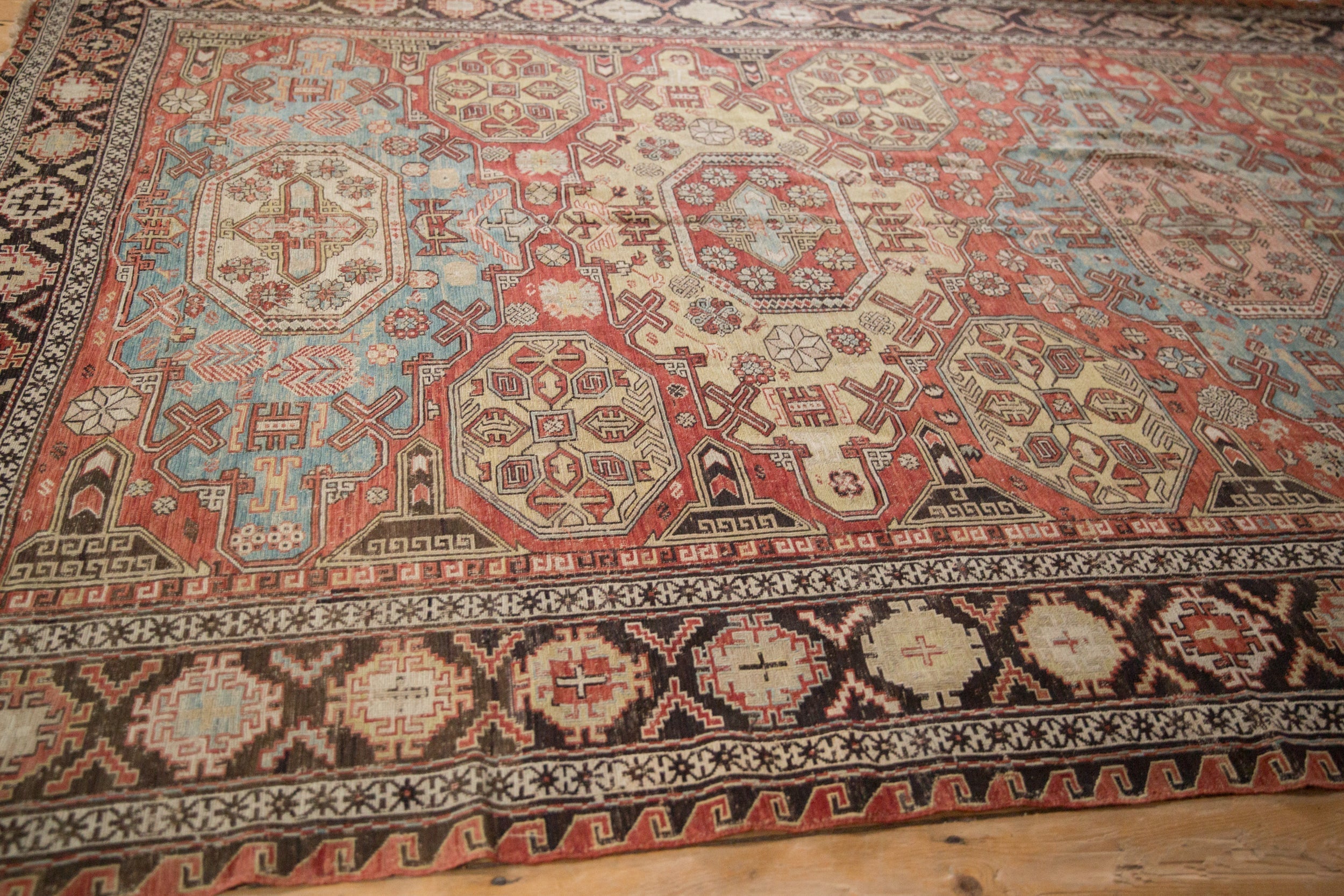 7x10 Antique Caucasian Soumac Carpet by Old New House® - product image 6 for Resin Society