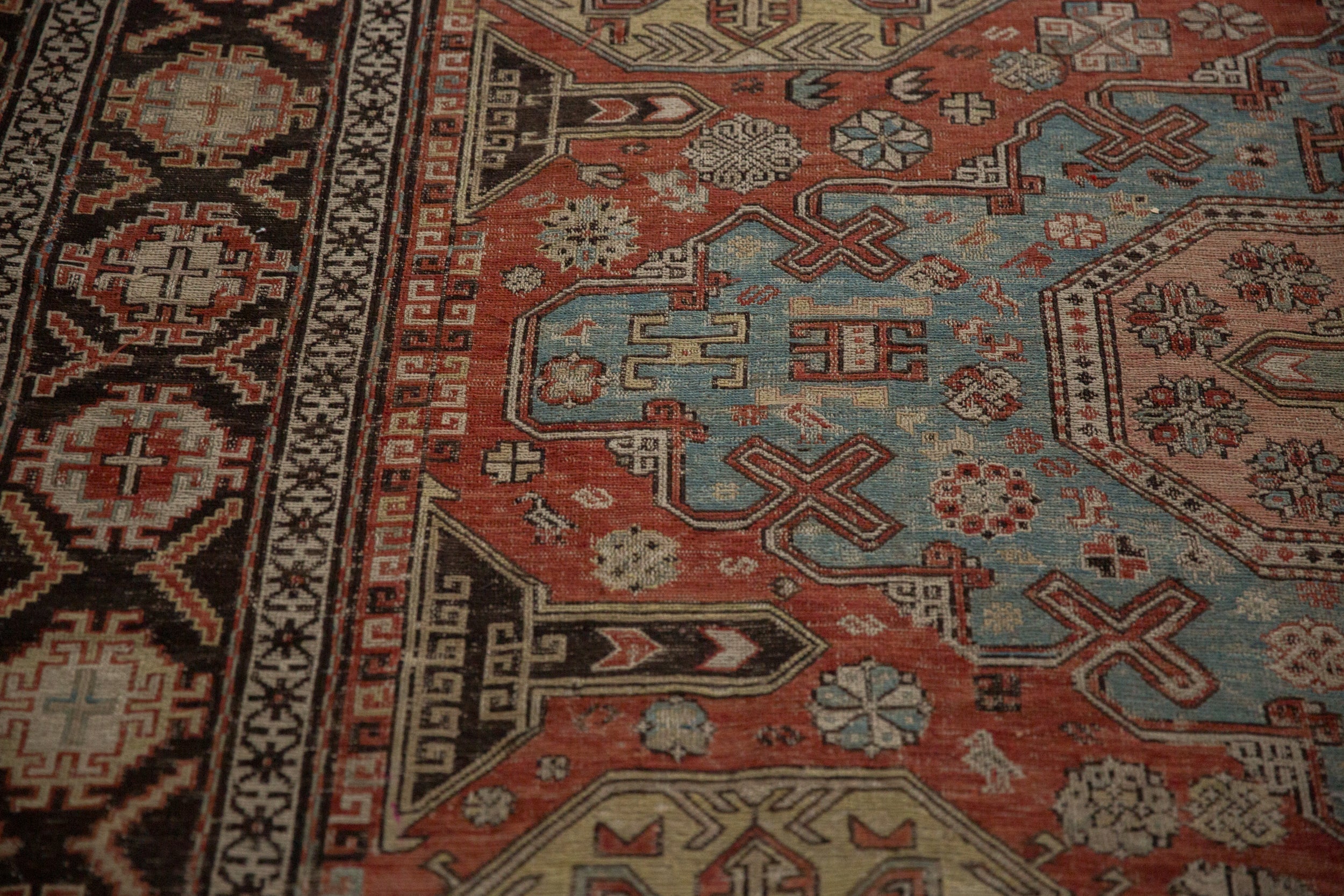 7x10 Antique Caucasian Soumac Carpet by Old New House® - product image 10 for Resin Society