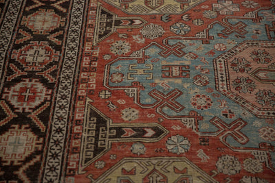 7x10 Antique Caucasian Soumac Carpet by Old New House® - product image 10 for Resin Society