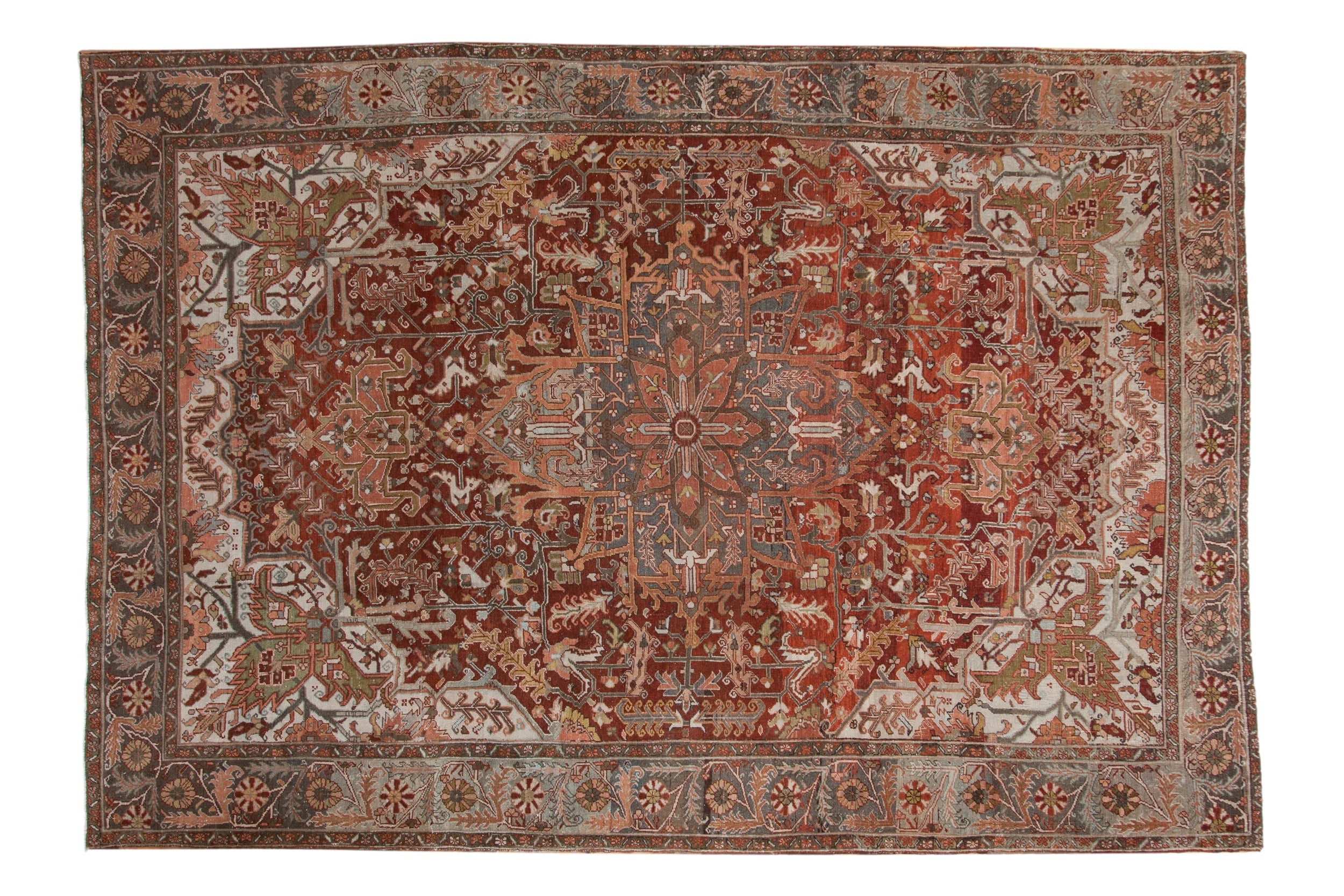 8x11.5 Vintage Distressed Ahar Carpet by Old New House® - main product image for Resin Society