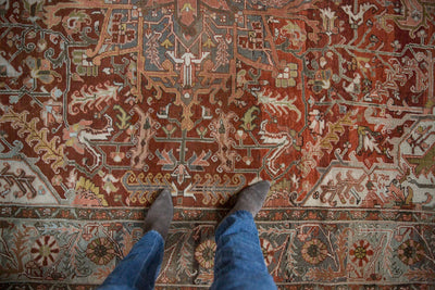 8x11.5 Vintage Distressed Ahar Carpet by Old New House® - product image 2 for Resin Society