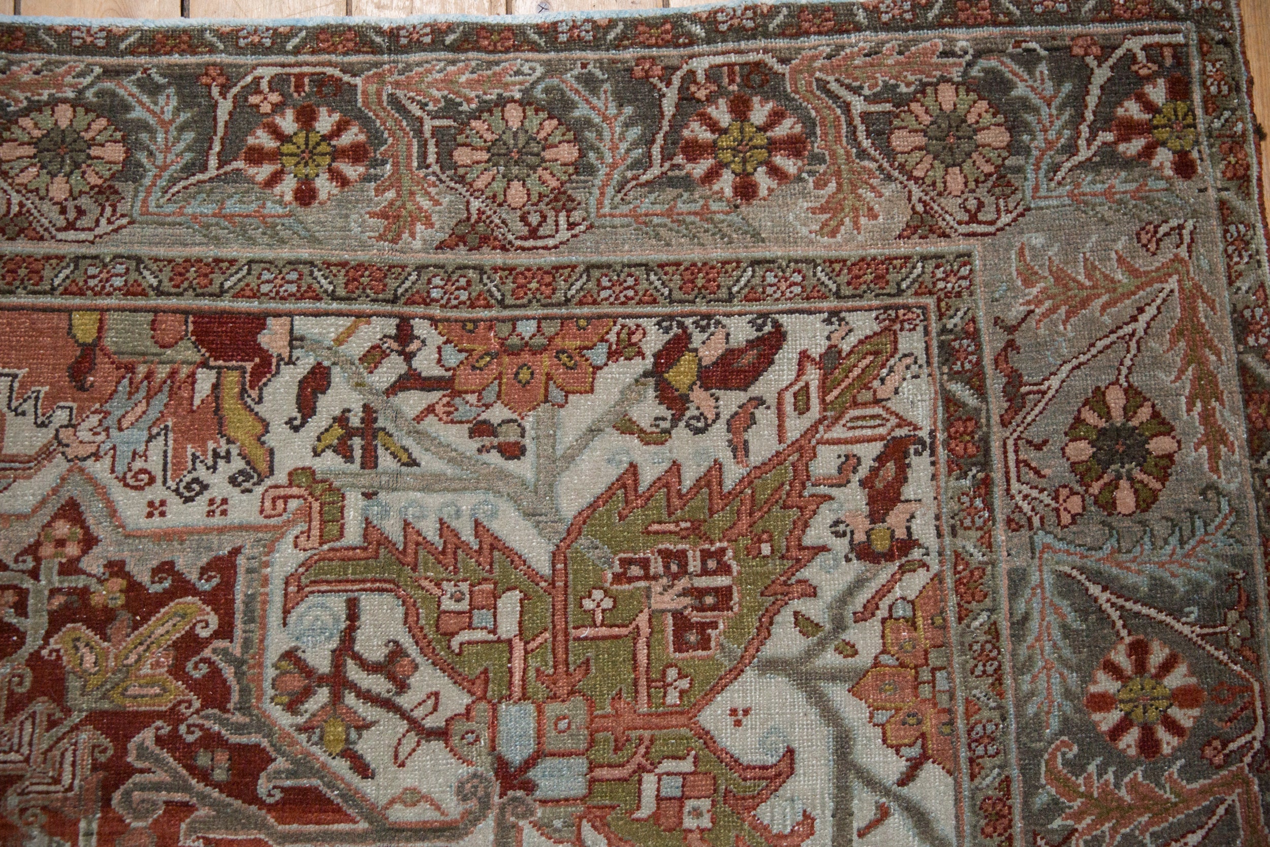8x11.5 Vintage Distressed Ahar Carpet by Old New House® - product image 3 for Resin Society