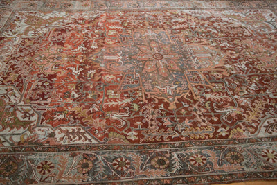 8x11.5 Vintage Distressed Ahar Carpet by Old New House® - product image 7 for Resin Society